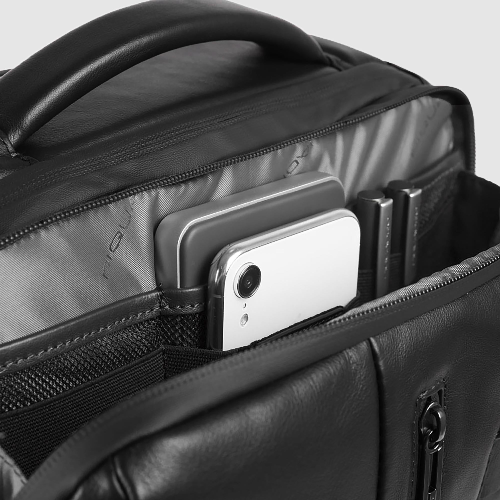 Piquadro Urban Herren Rucksack 17,3 Zoll Schwarz Laptop
