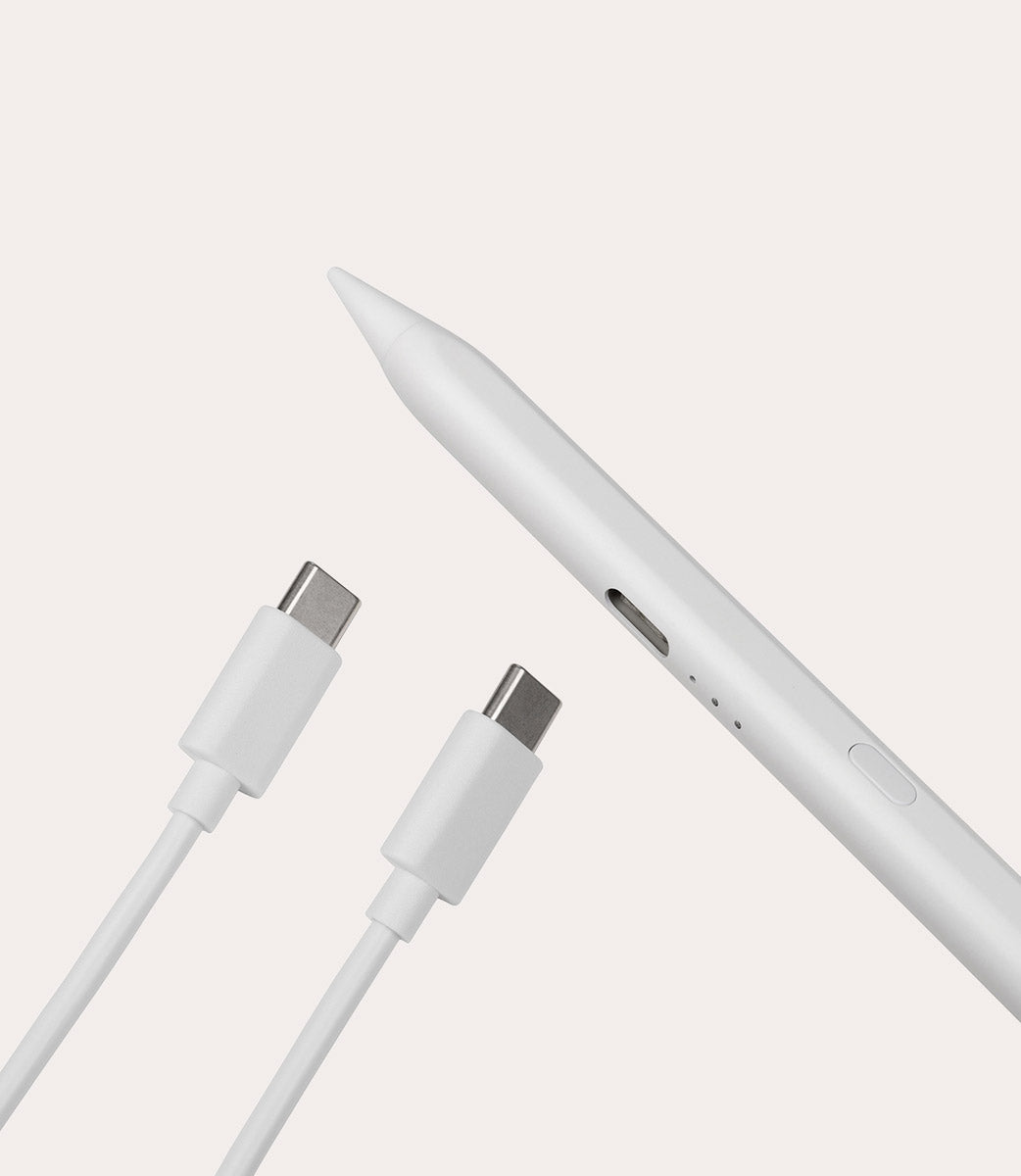 Tucano Pencil 2 Eingabestift iPad Silber USB-C 15 Stunden