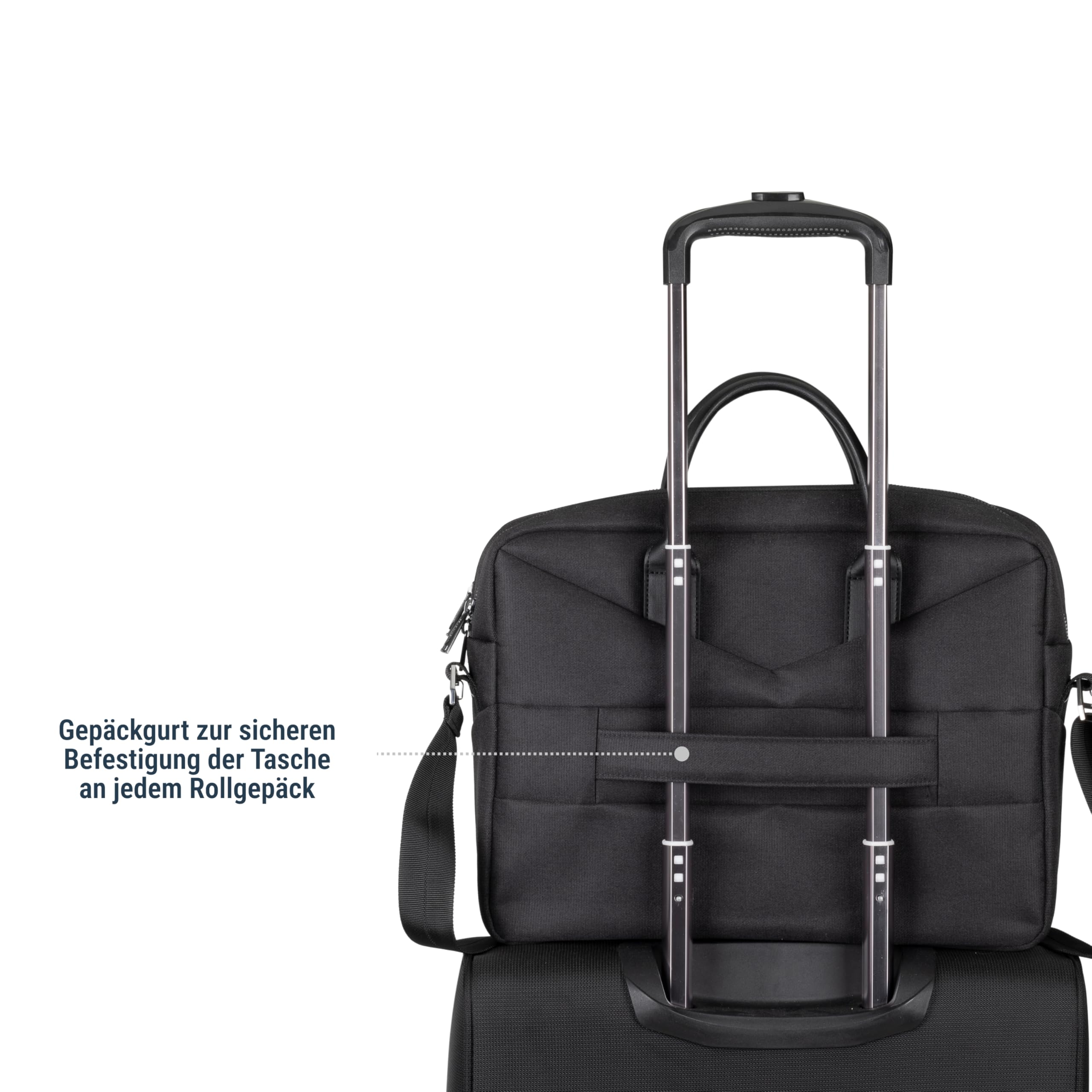 RIVACASE Alpendorf Laptoptasche 15,6 Zoll Schwarz wasserabweisend
