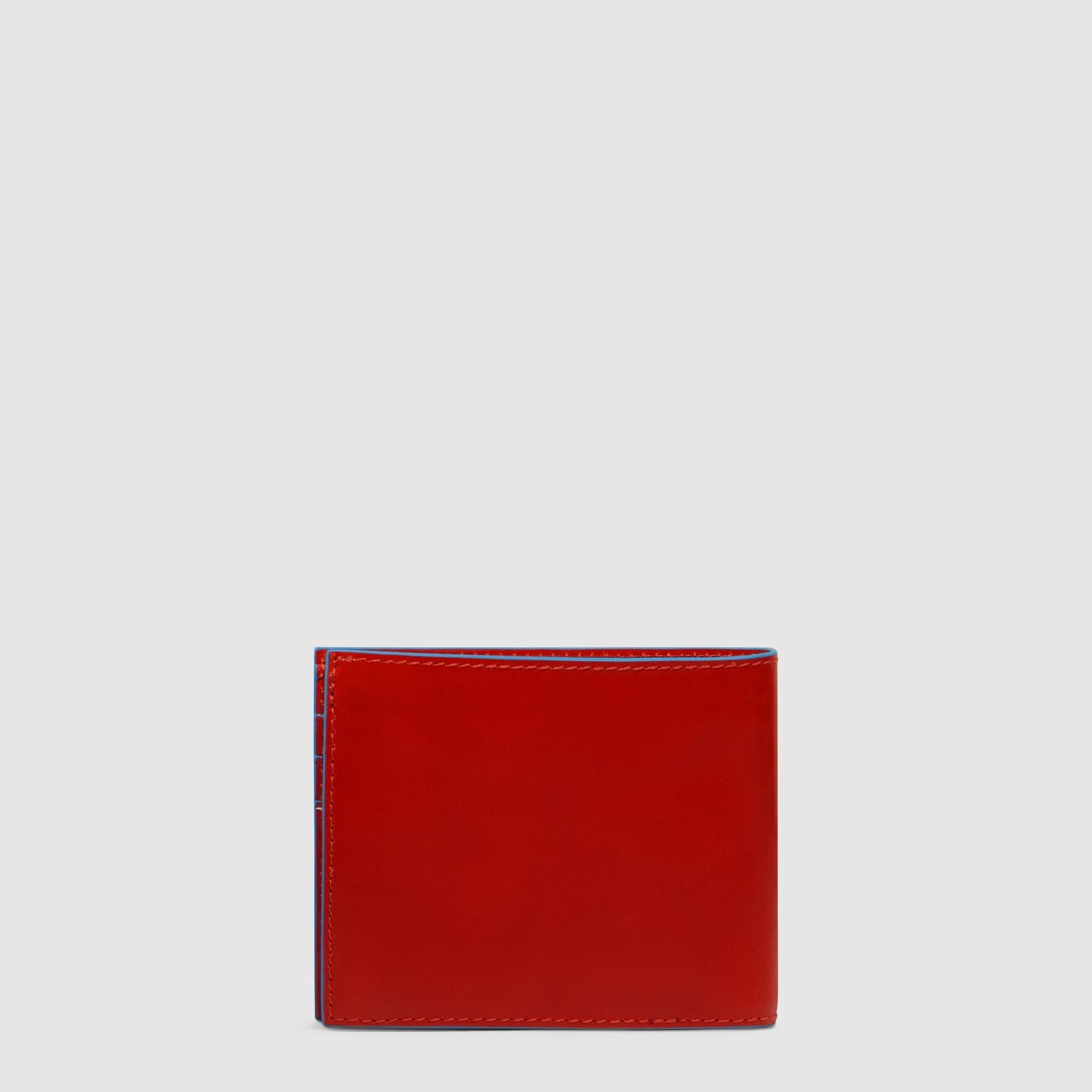 Piquadro Blue Square Herren Geldbörse Leder mit Münzfach RFID