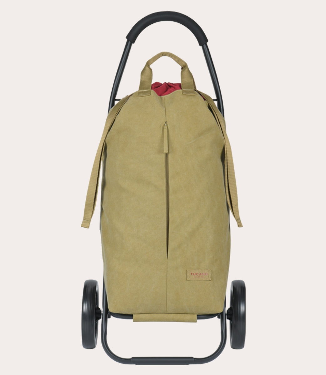 Tucano Carry Einkaufstrolley 2-Rad Beige Canvas