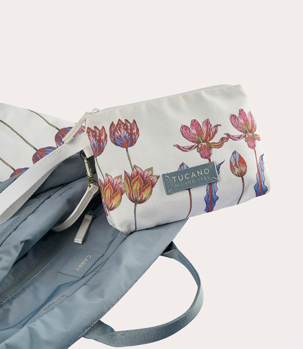 Tucano Carry Tulip Small Shopper Canvas Blumenprint