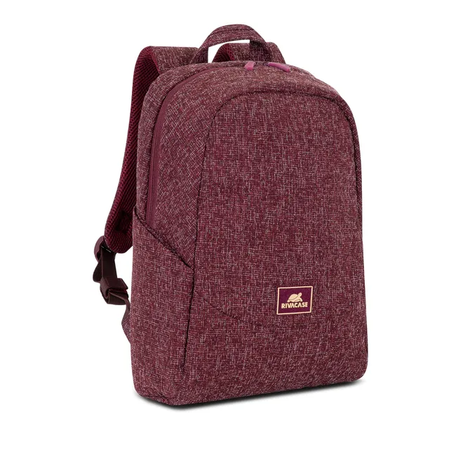 Rivacase Agora Laptoprucksack 13,3 Zoll Burgundy Rot
