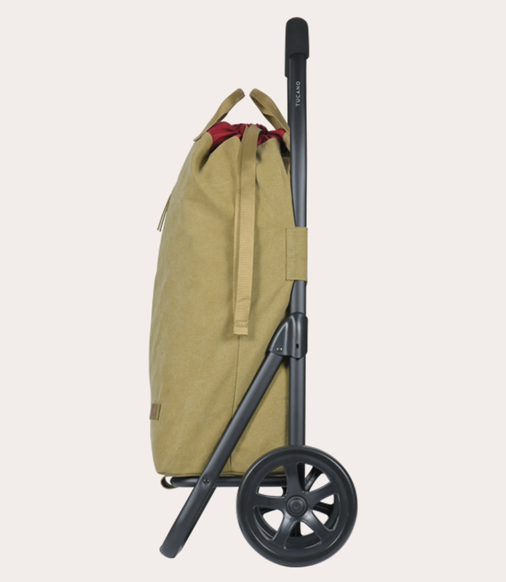 Tucano Carry Einkaufstrolley 2-Rad Beige Canvas