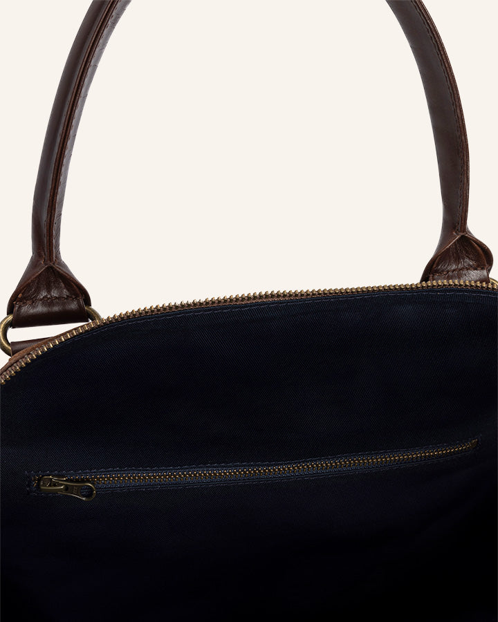 Buckle & Seam Collin Weekender Reisetasche Braun 31L Leder