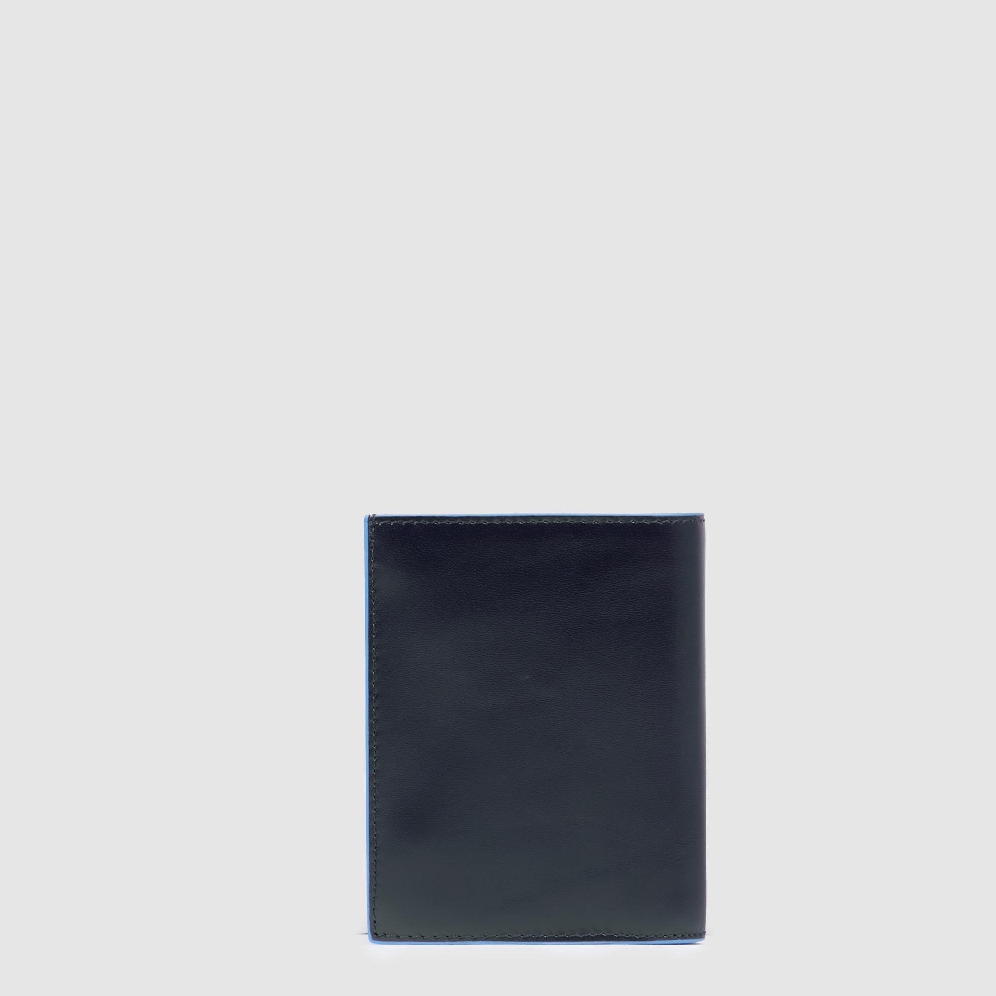 Piquadro Blue Square Geldbörse Herren Hochformat Leder