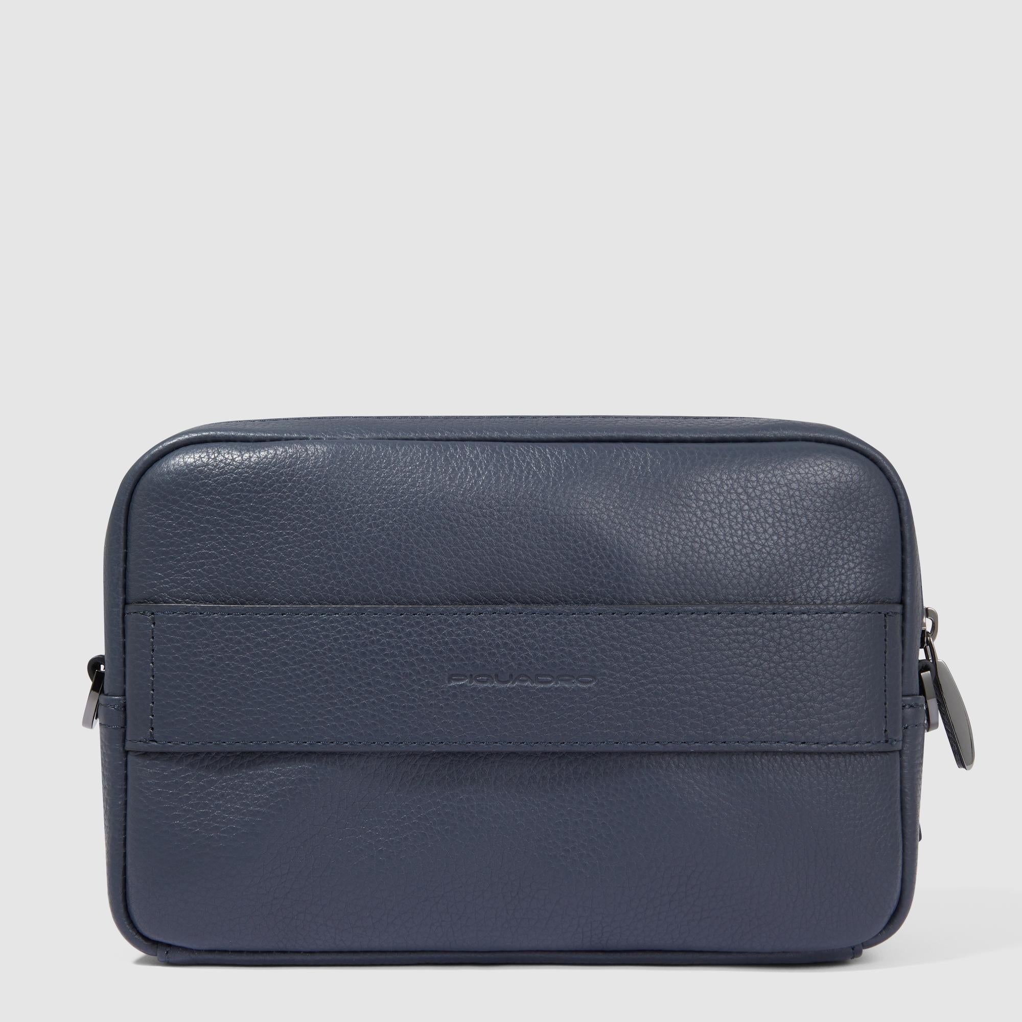 Piquadro Urban Umhängetasche Leder blau Crossbody