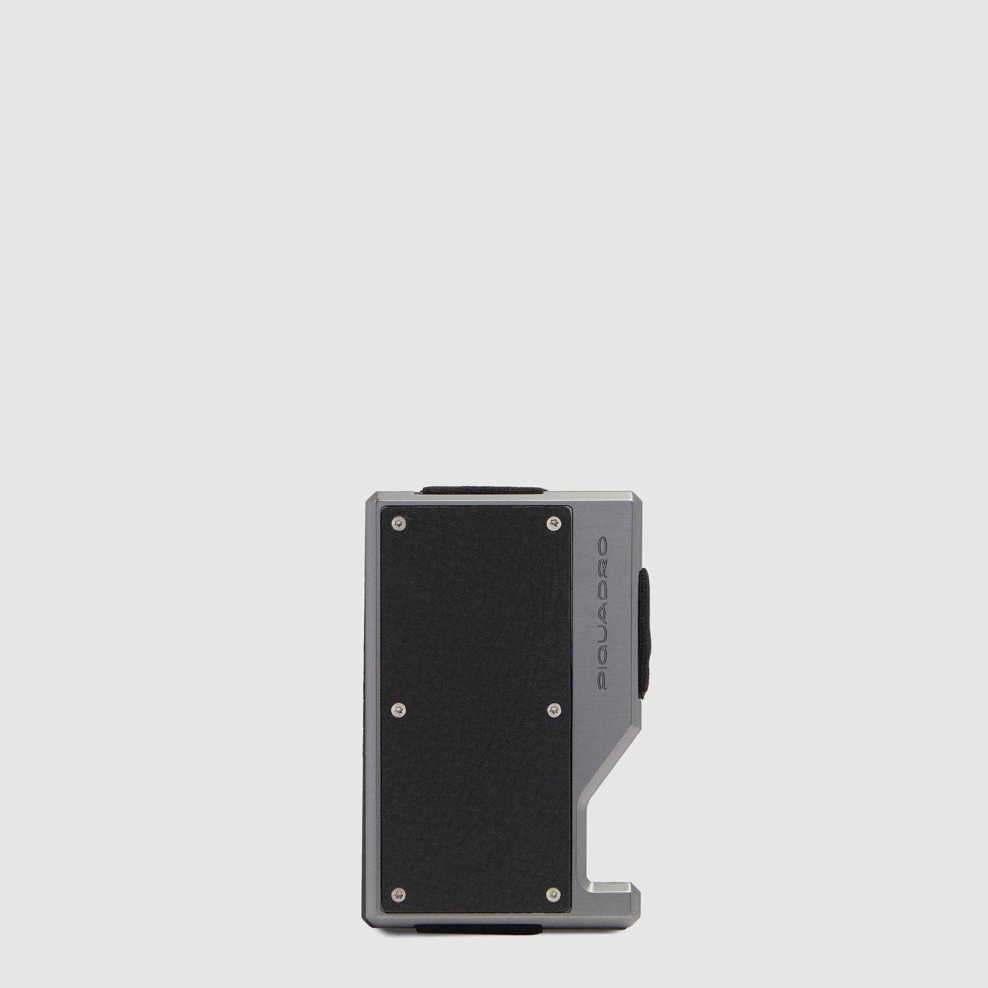 Piquadro BagMotic Kreditkartenetui schwarz Alu MagSafe