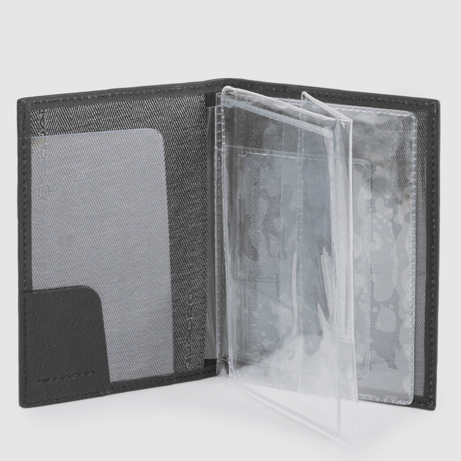 Piquadro Blue Square Führerscheinetui Leder schwarz CU