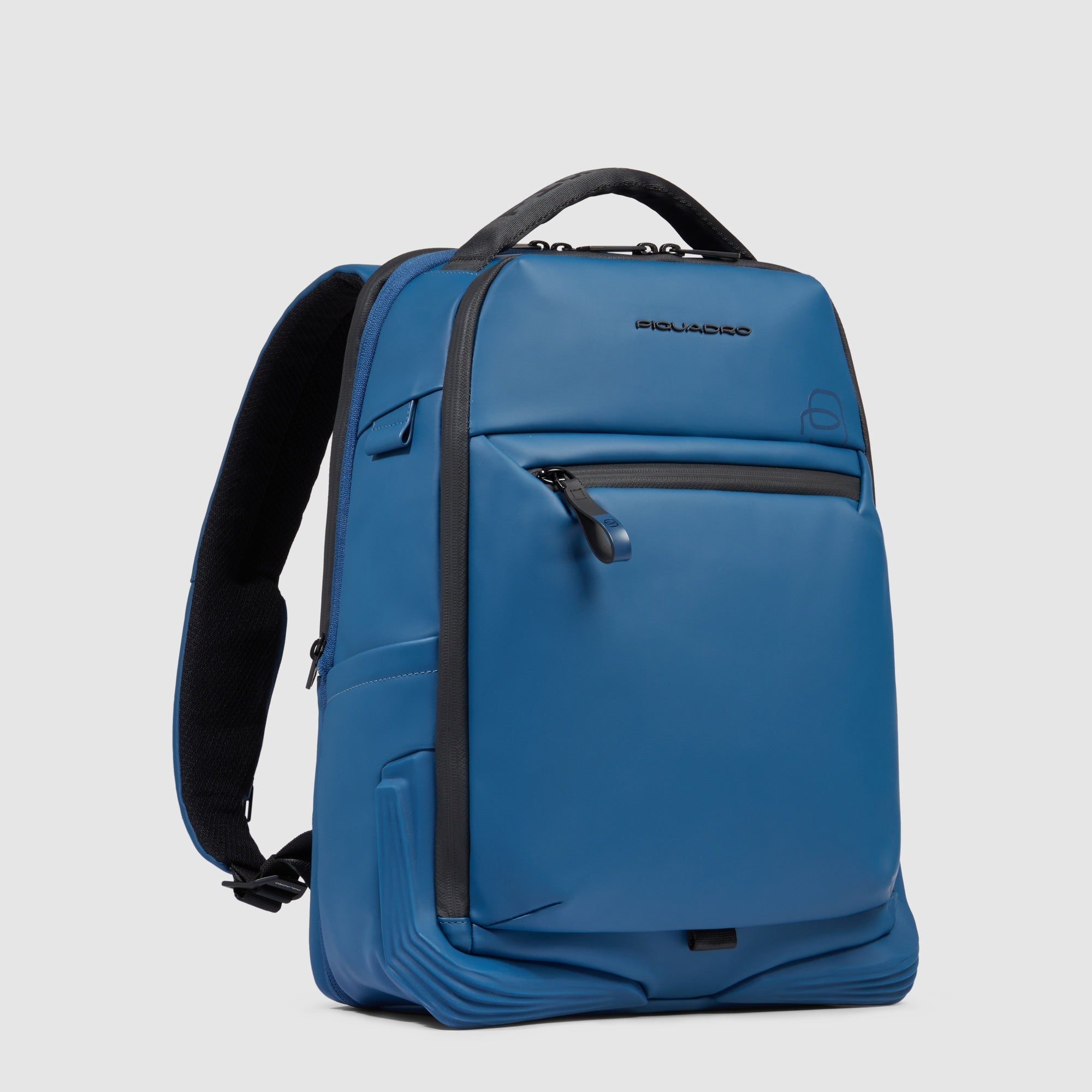 Piquadro Rover Reise-Rucksack 14 Zoll Schwarz Handgepäck RFID