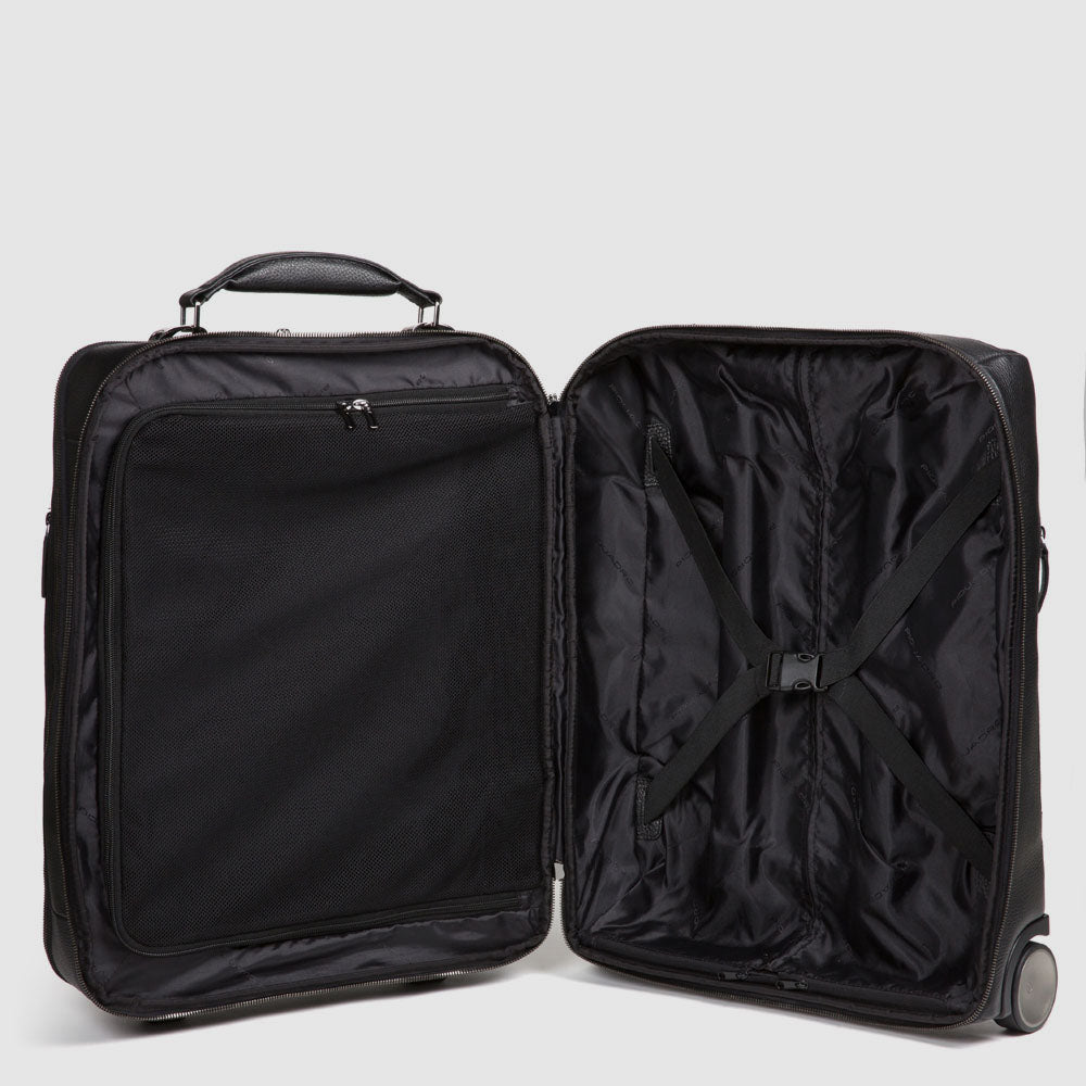 Piquadro PQ-Light Trolley Kabine schwarz Kleidersack