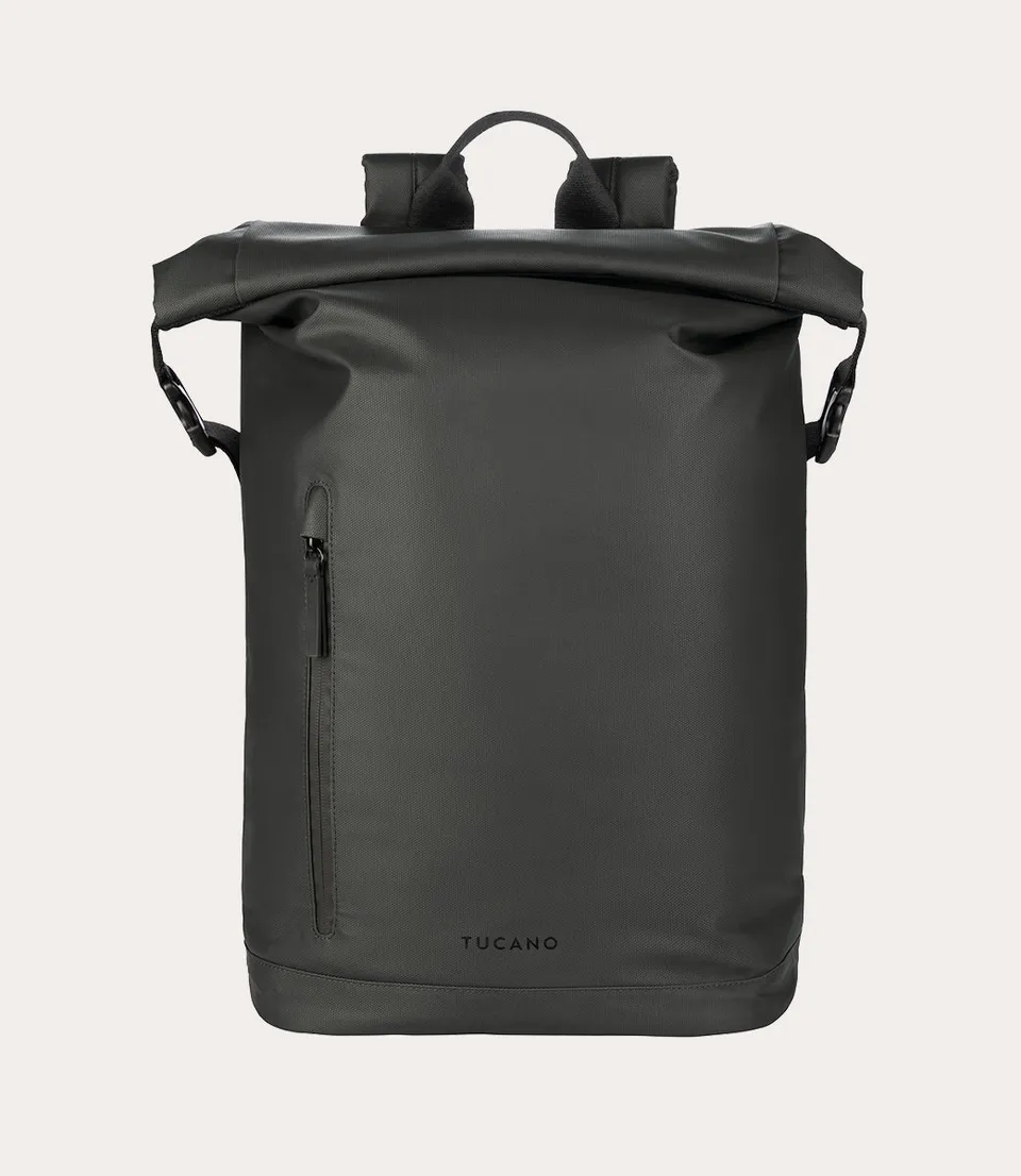 Tucano Rollo Laptop-Rucksack 15,6 Zoll Blau Rolltop