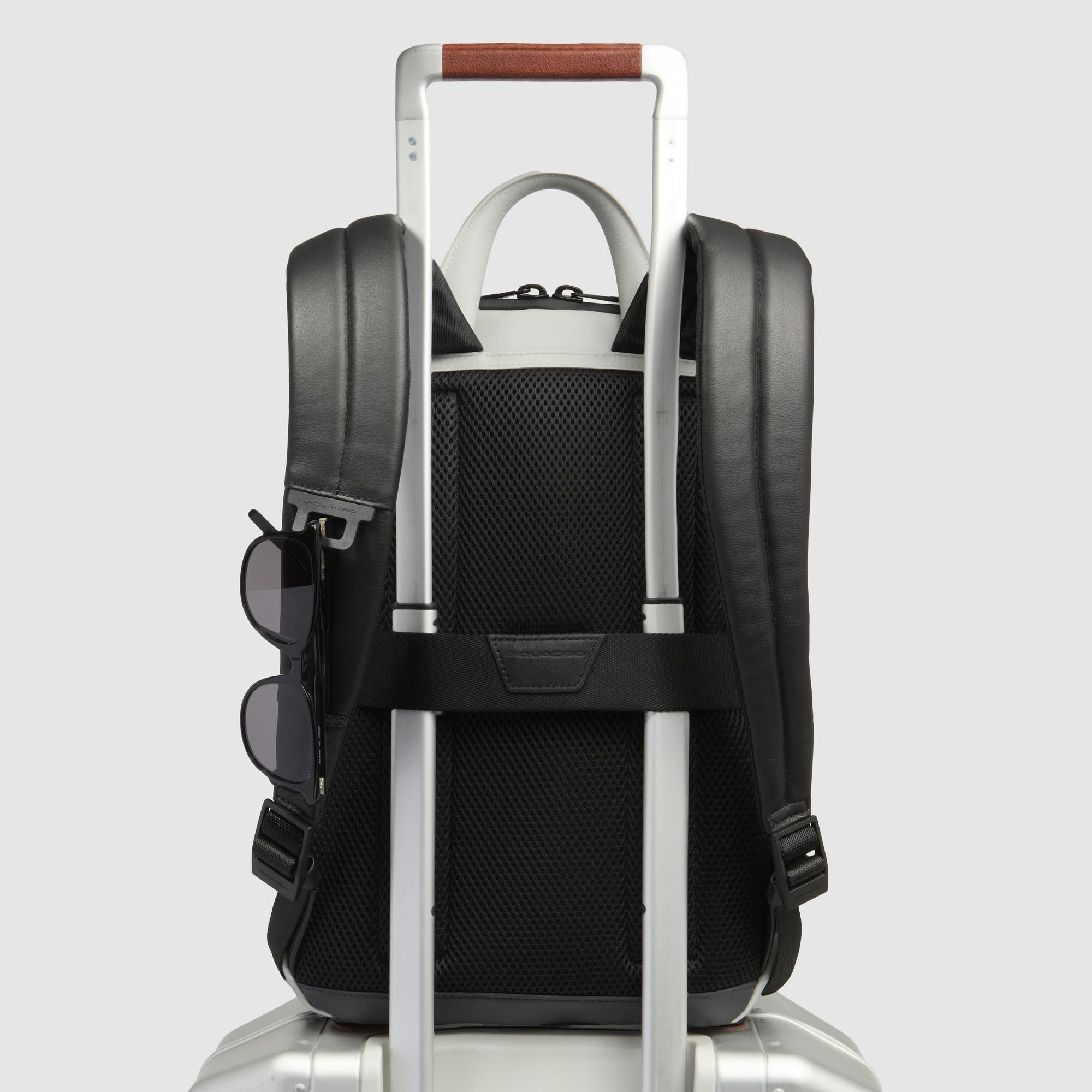 Piquadro Black Square Rucksack 14 Zoll Laptop schwarz