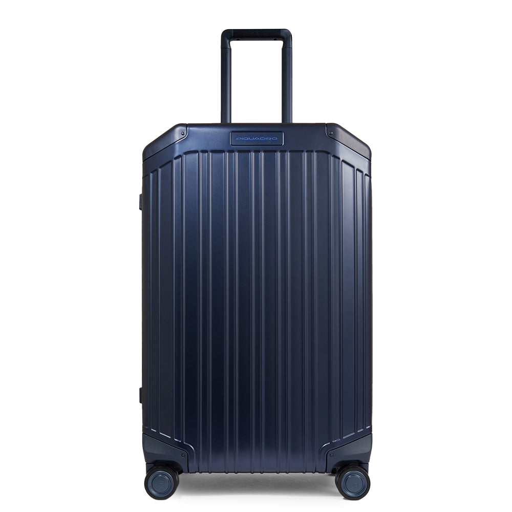 Piquadro Connequ Trolley M Alu 4 Rollen mit Cover