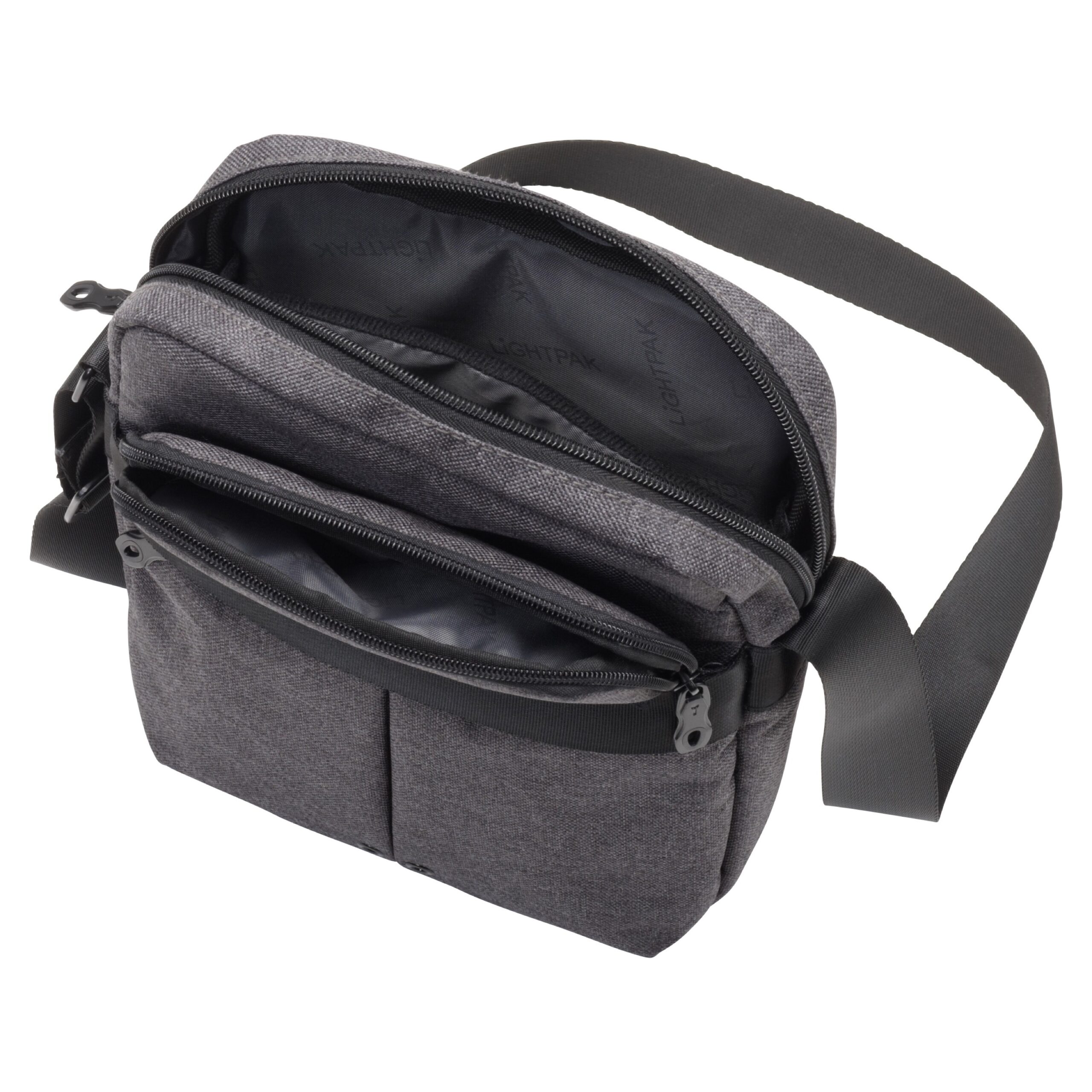 Lightpak Epsilon Umhängetasche grau Polyester Tabletfach