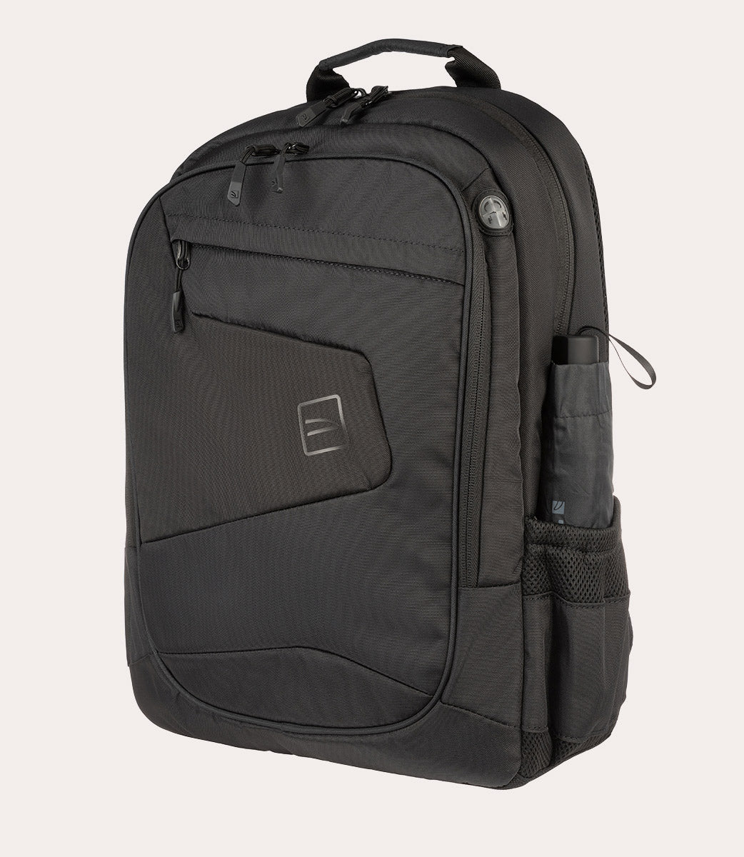 Tucano Zaino Ombrello Rucksack 17 Zoll Schwarz Schirm