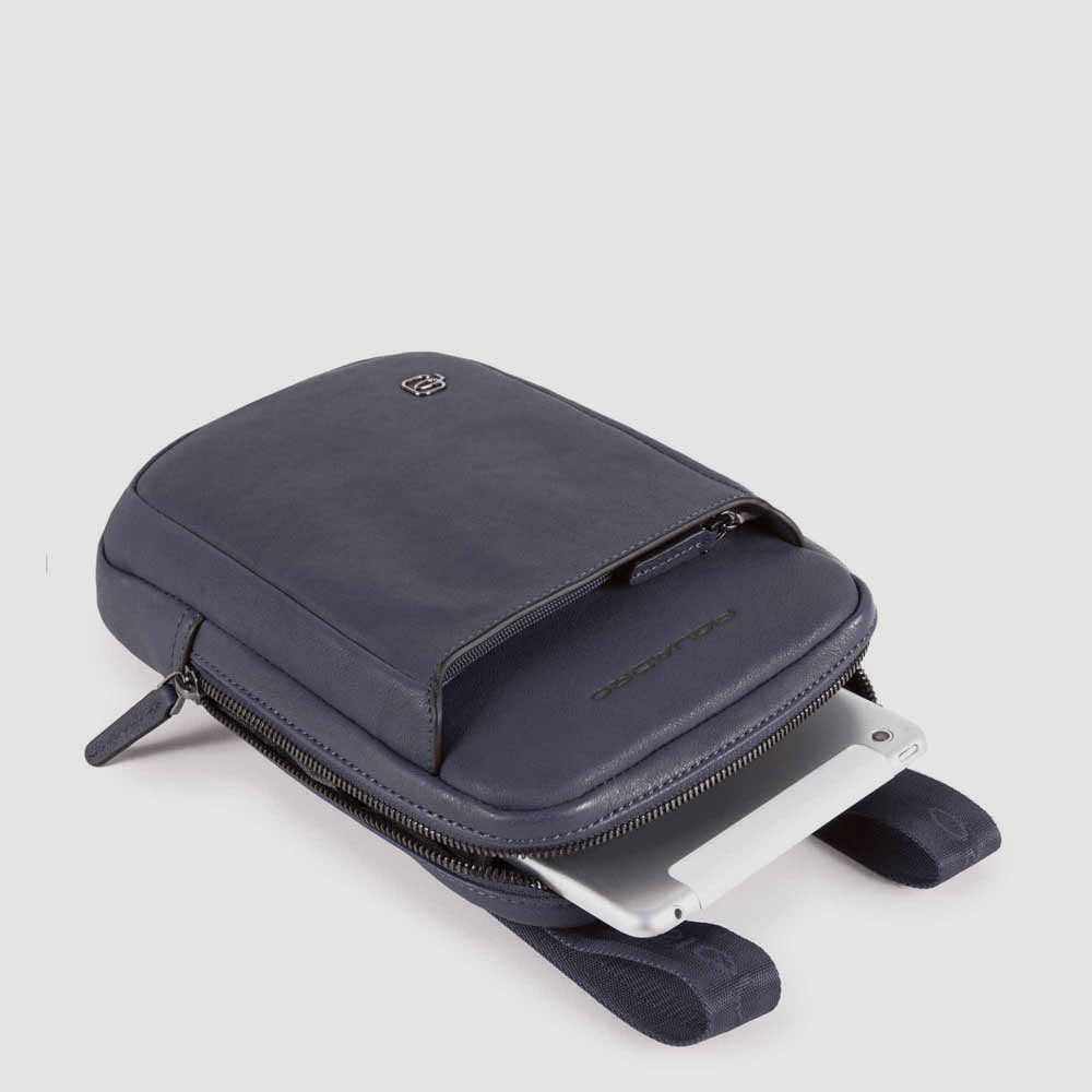 Piquadro Urban Borsello Herrentasche Leder schwarz klein
