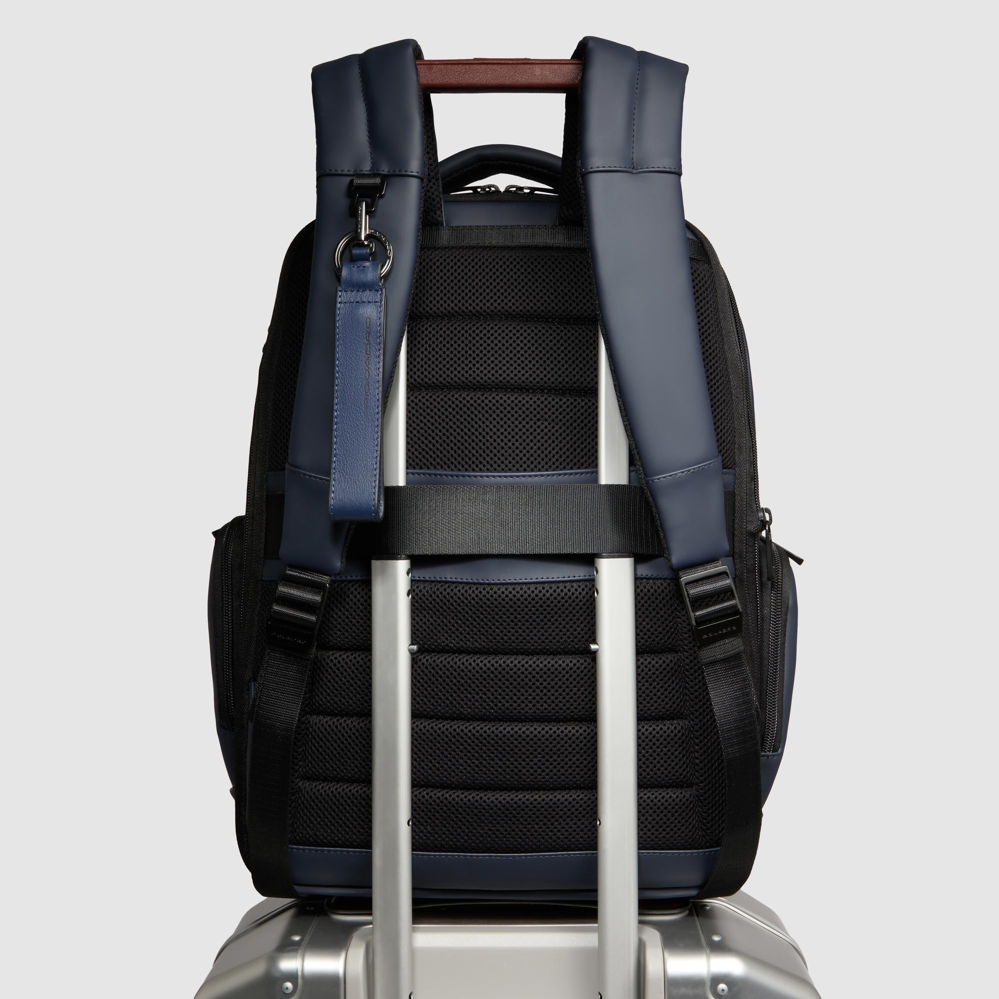Piquadro Corner 2.0 Laptop Rucksack wasserfest Schwarz