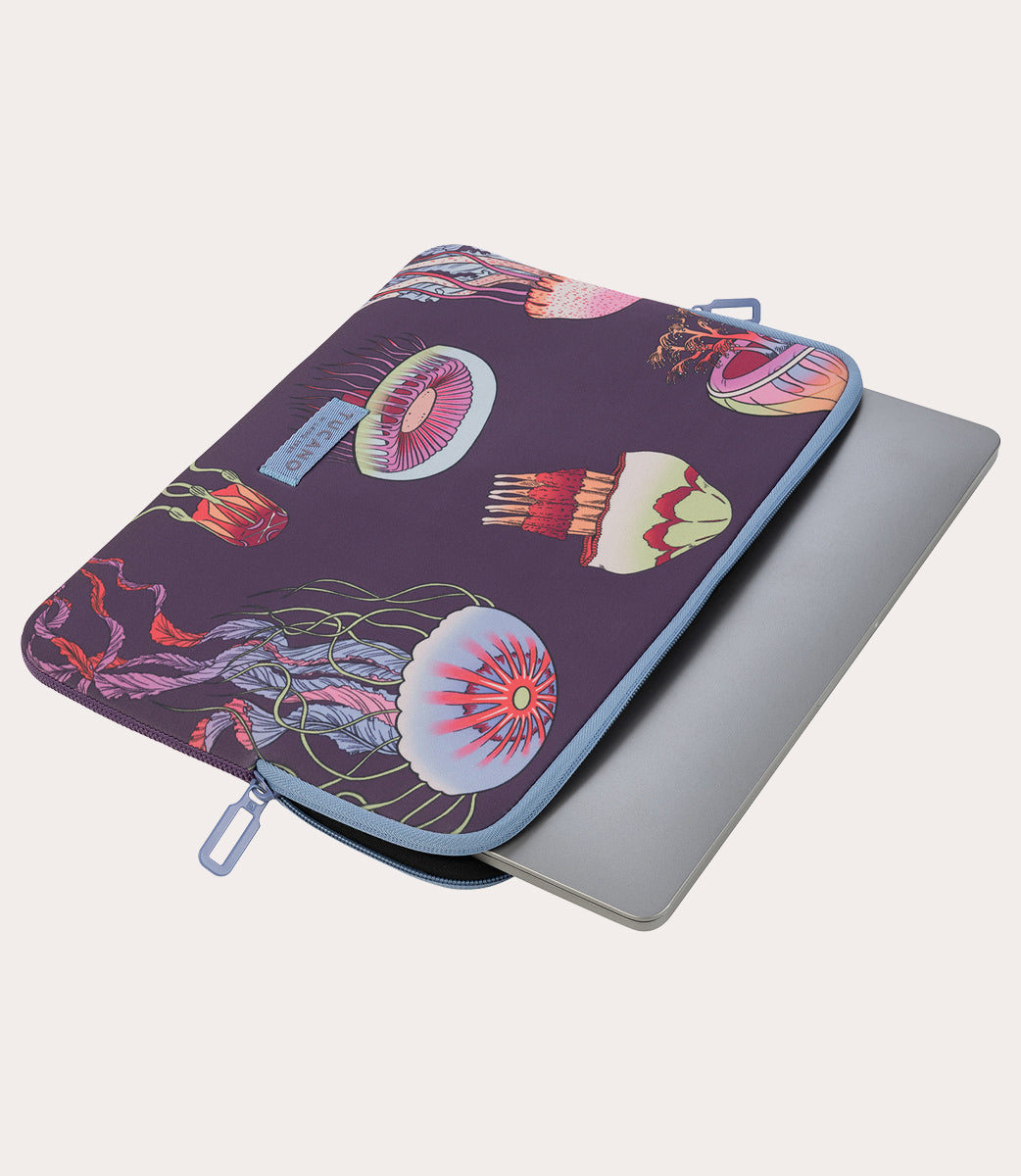 Tucano Schizzo Fauna Laptop-Hülle 13 Zoll Viola Fische