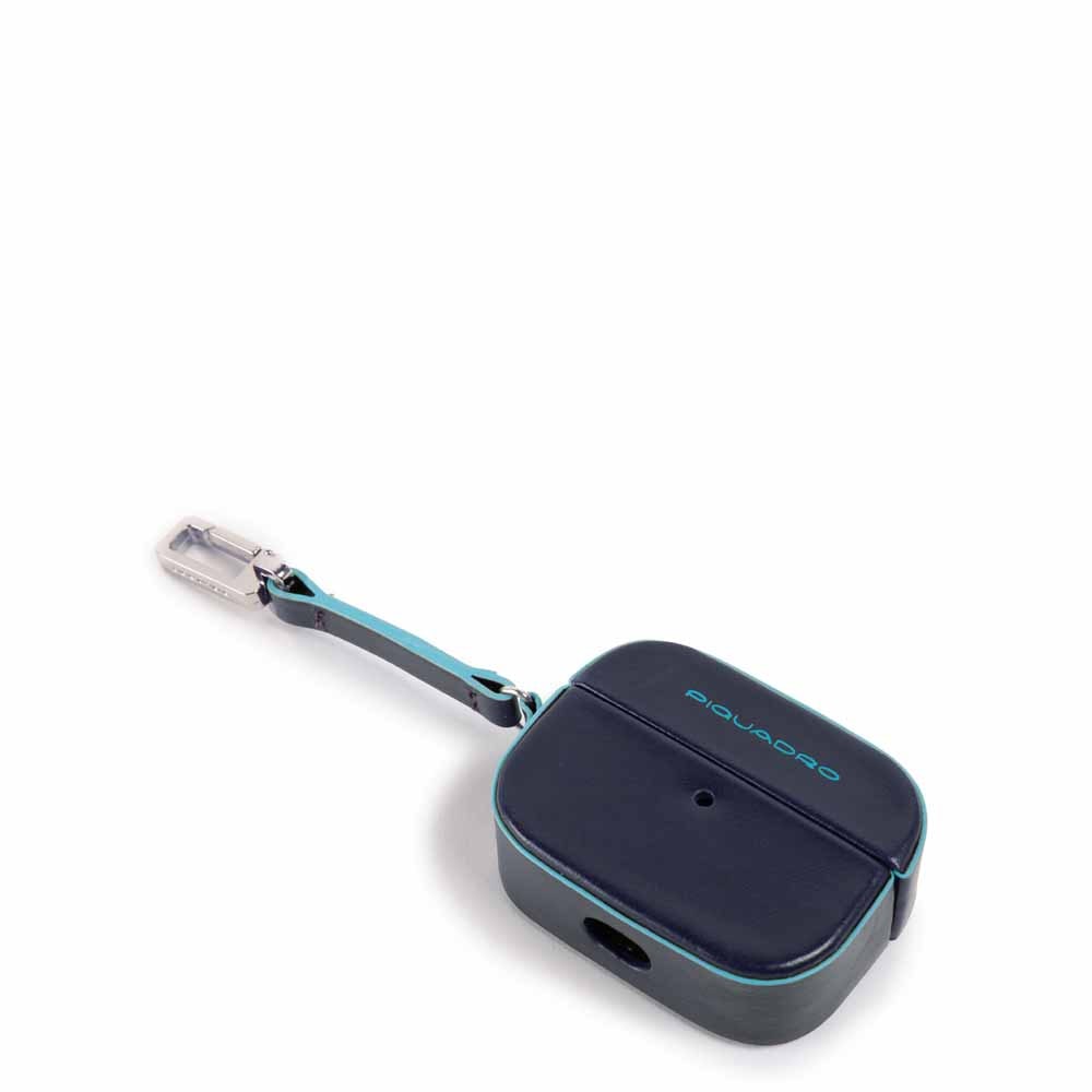 Piquadro Connequ AirPods Pro Hülle Leder schwarz