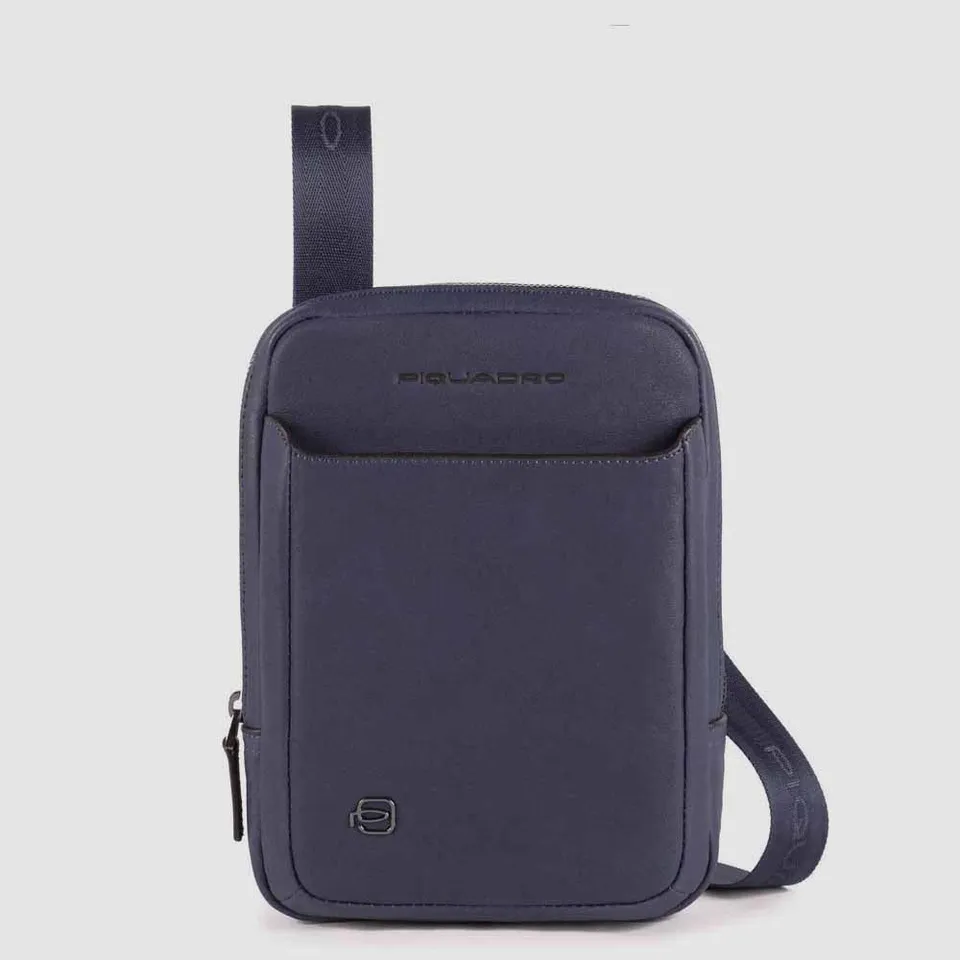 Piquadro Urban Borsello Herrentasche Leder schwarz klein