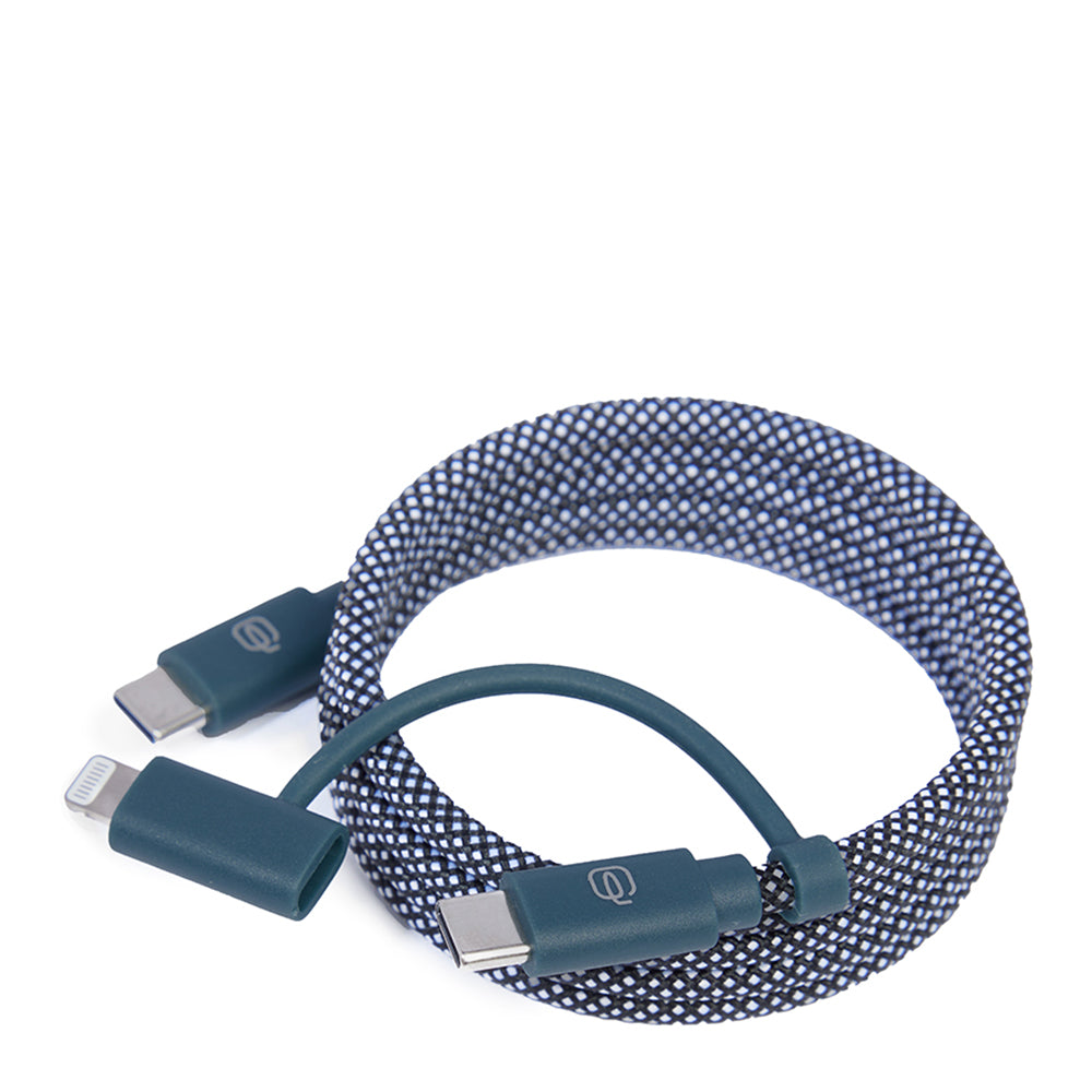 Piquadro BagMotic Ladekabel magnetisch Type-C Lightning