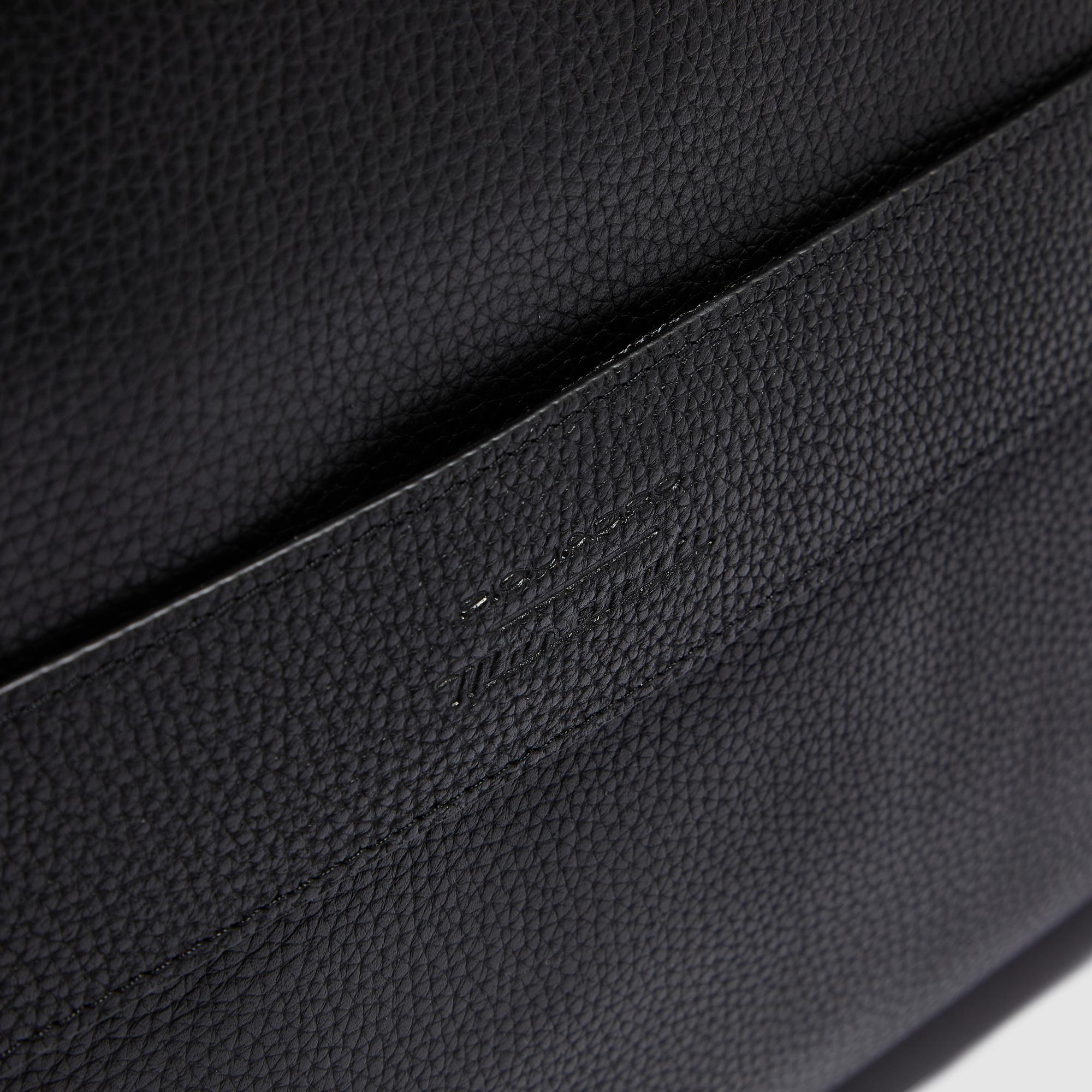 Piquadro Rover x Maserati Reisetasche Leder Schwarz