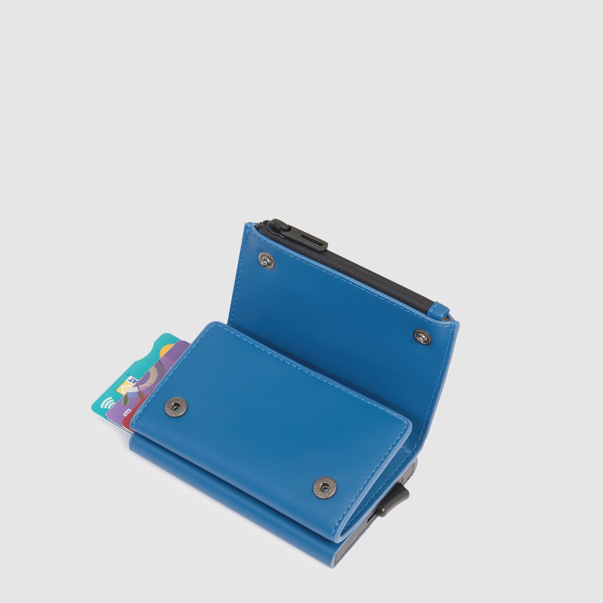 Piquadro Black Square Geldbörse Automatisch Blau