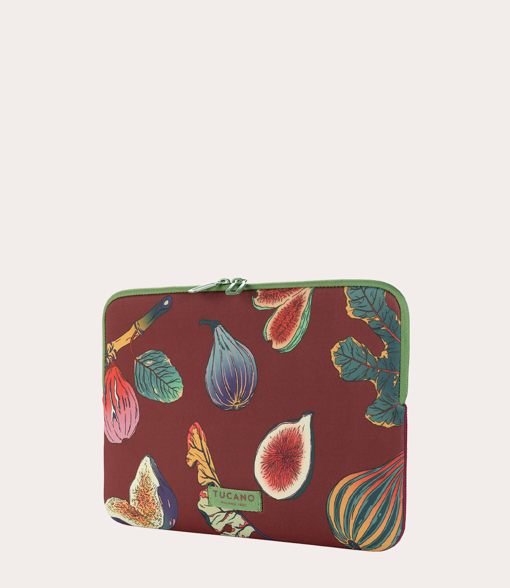 Tucano Schizzo Flora Fichi Sleeve 13 Zoll Bordeaux