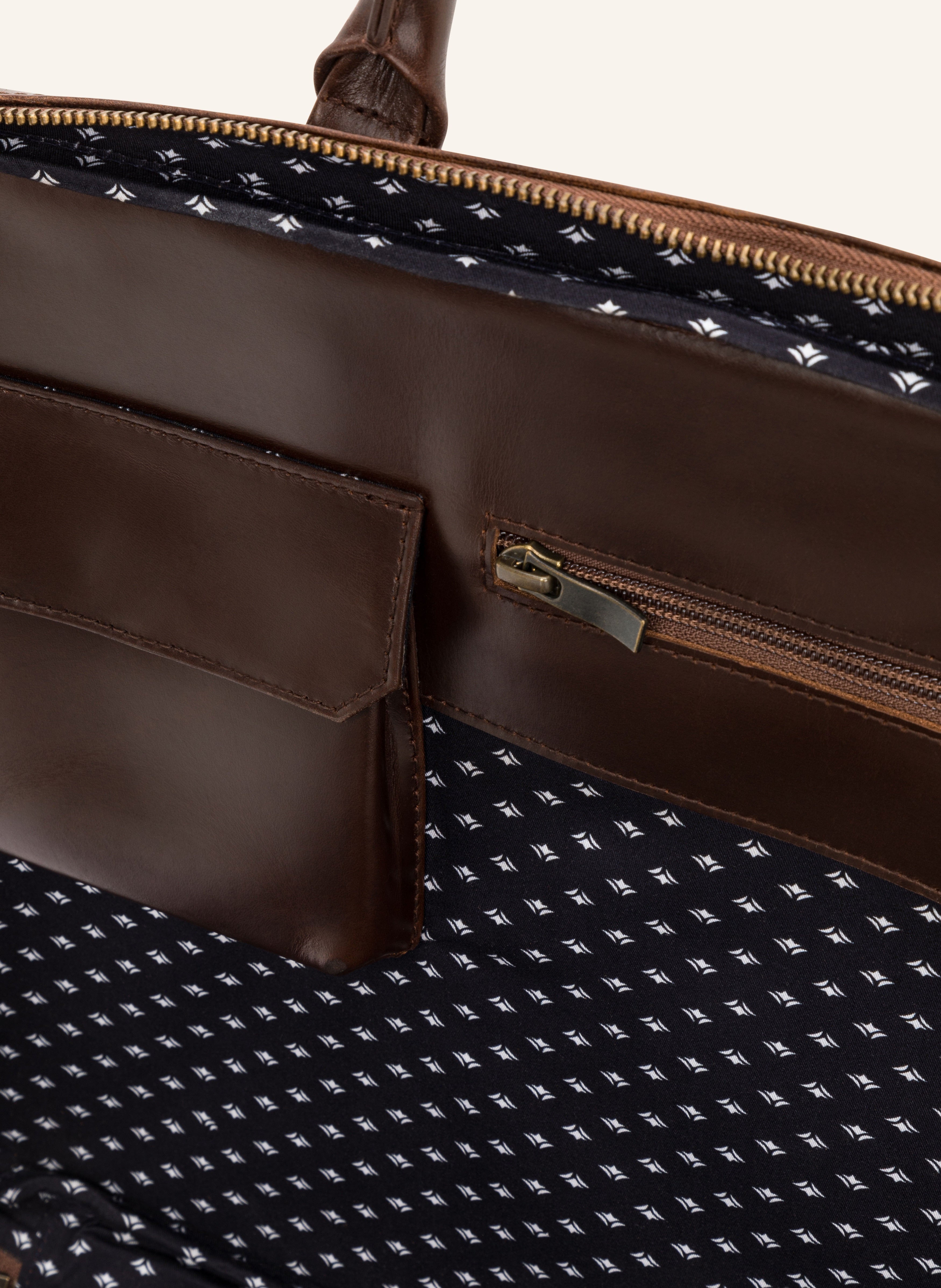 Buckle & Seam Albert XL Briefcase Aktentasche Braun 15 Zoll