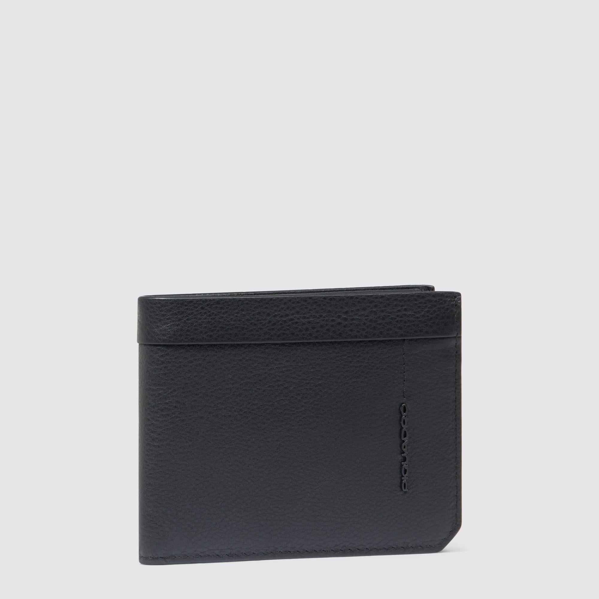 Piquadro Blue Square Geldbörse Leder Blau RFID