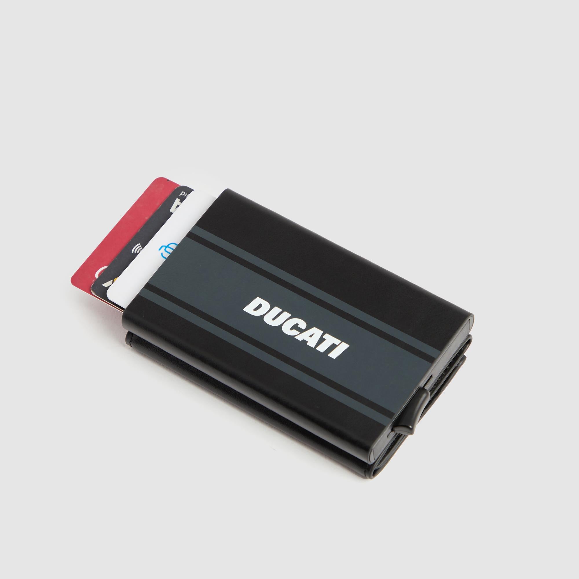 Piquadro x Ducati Herren Geldbörse kompakt RFID Rot