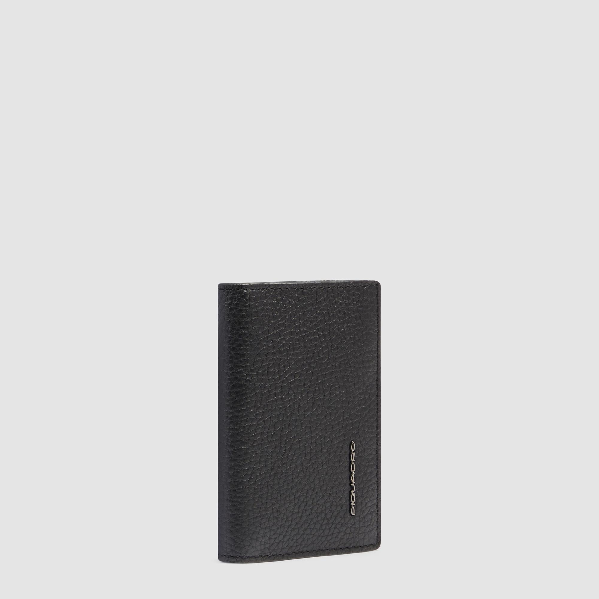 Piquadro Blue Square Kreditkartenetui Leder RFID schwarz