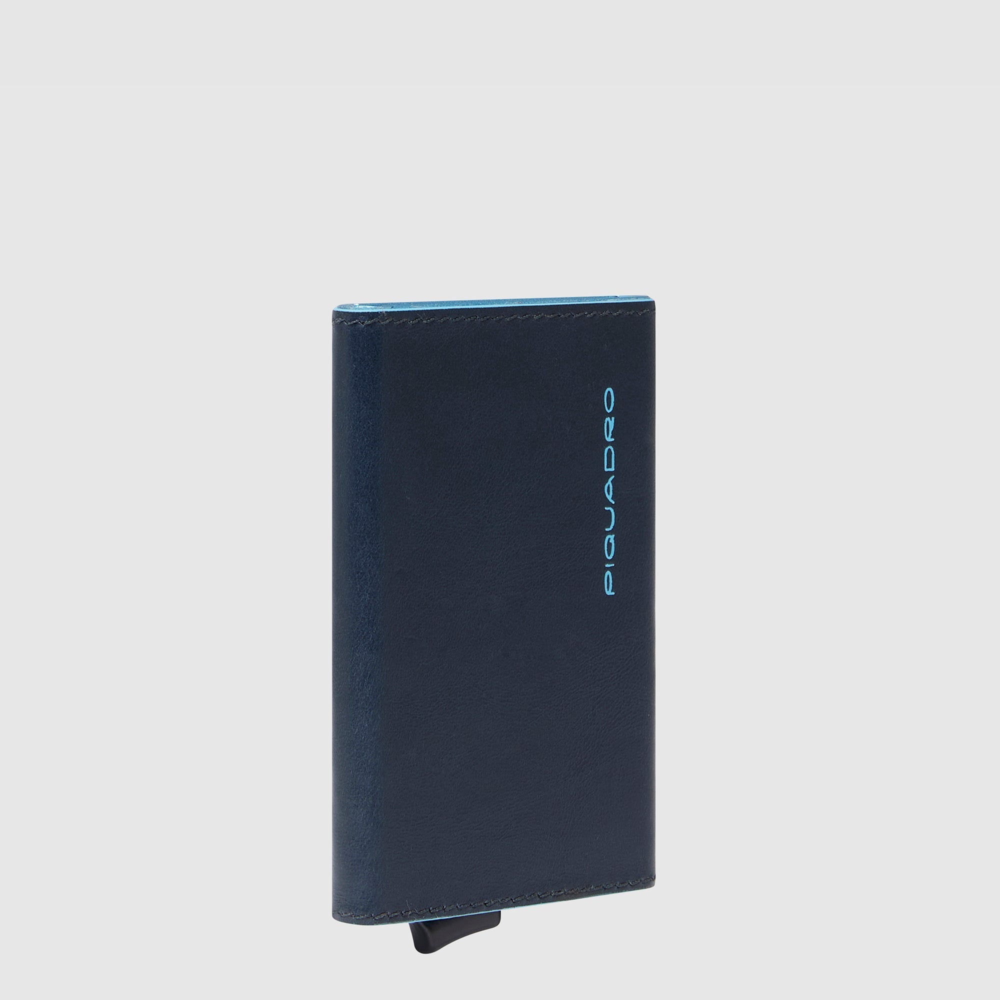 Piquadro Black Square Kreditkartenetui Sliding RFID schwarz