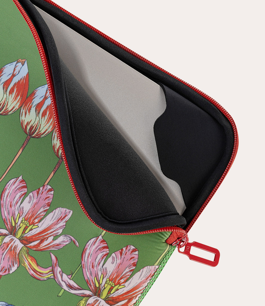 Tucano Schizzo Flora Fiori Hülle 15,6 Zoll Grün Neopren