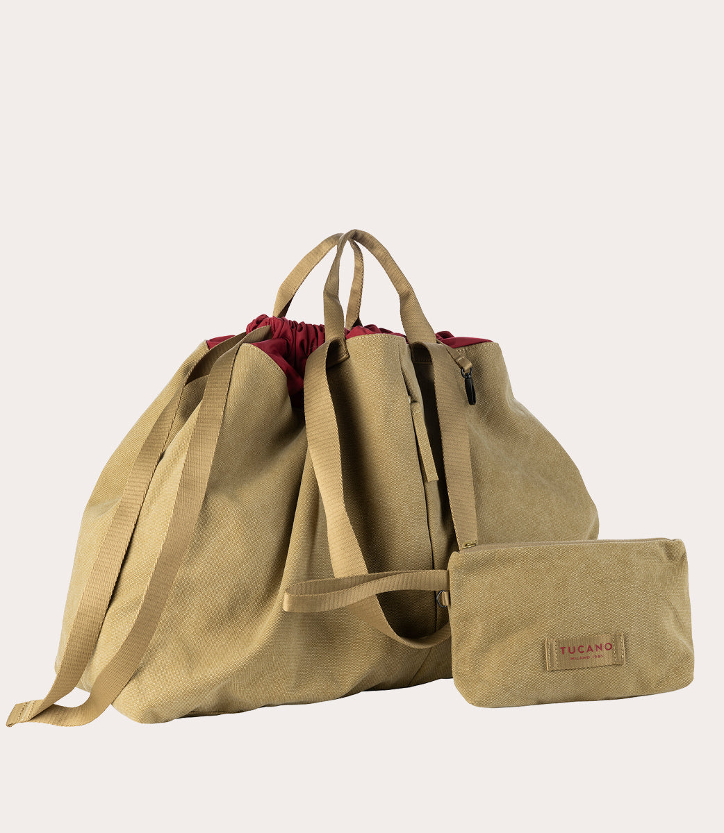 Tucano Carry Shopper Large Weekender Beige 43 L Canvas