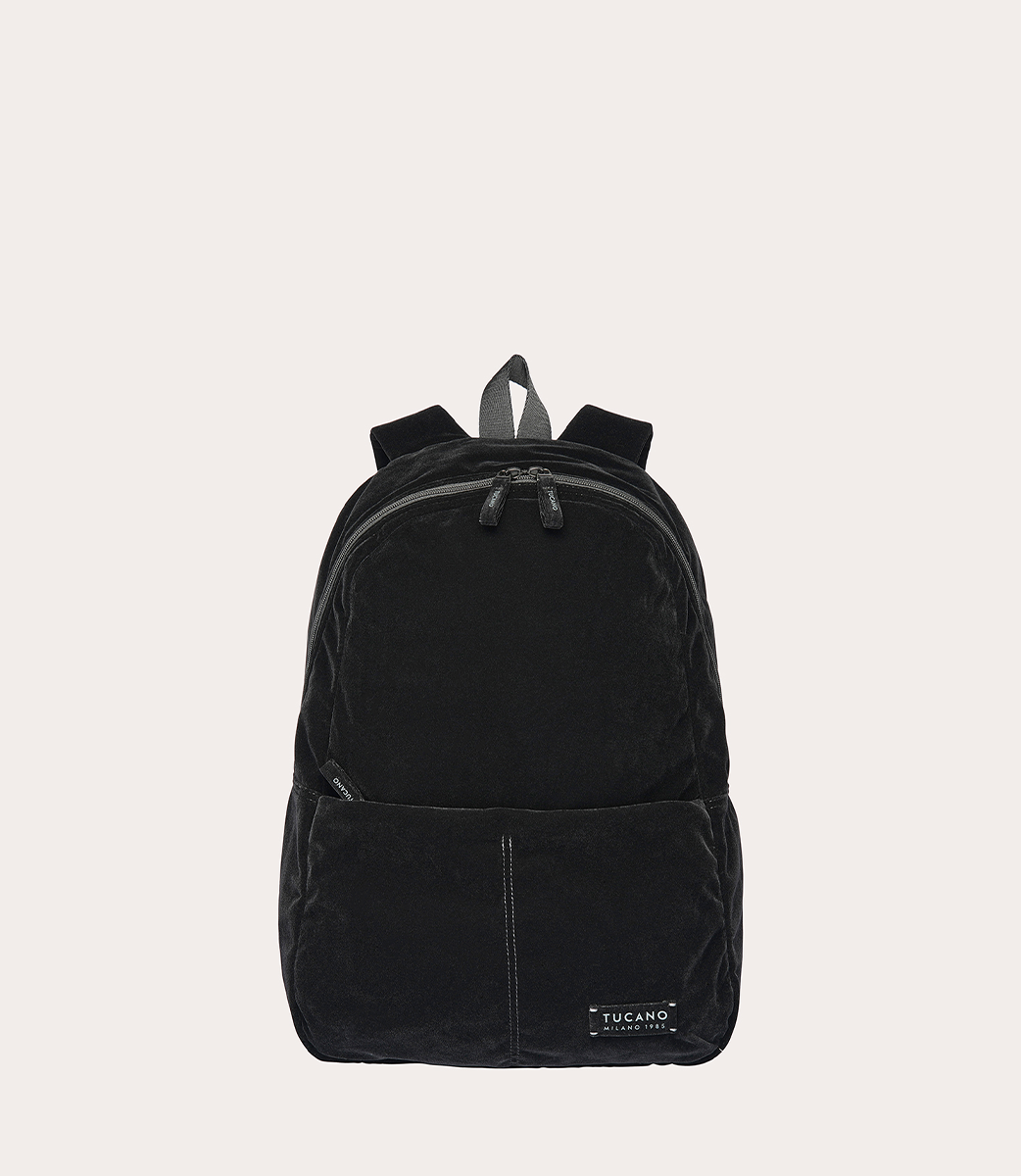 Tucano Otello Rucksack Samt Schwarz Daypack