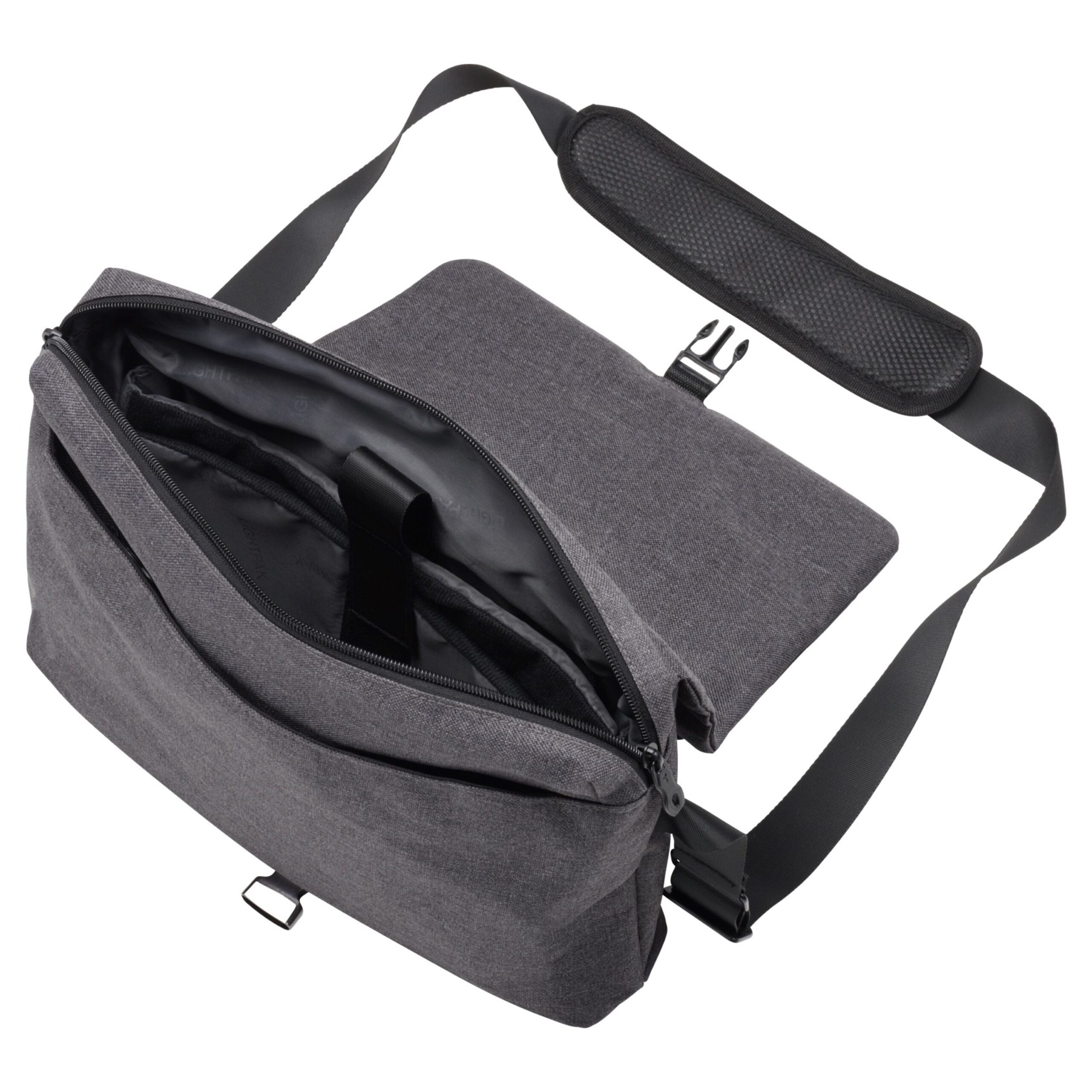 Lightpak Walker Umhängetasche Messengerbag grau Laptop