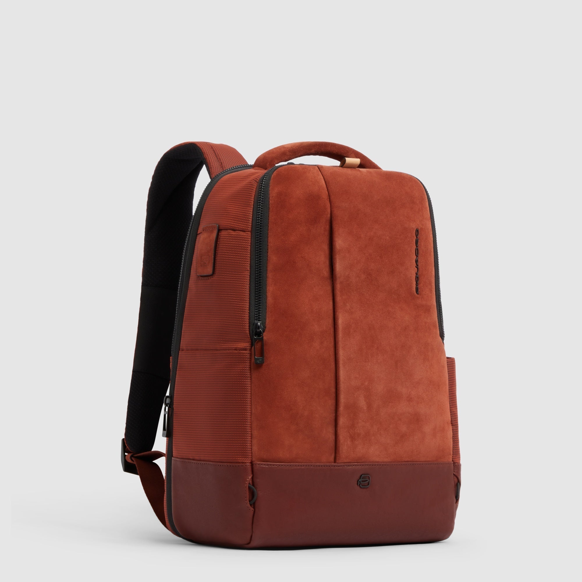 Piquadro Urban Laptop Rucksack 14 Zoll USB Schwarz recycelt
