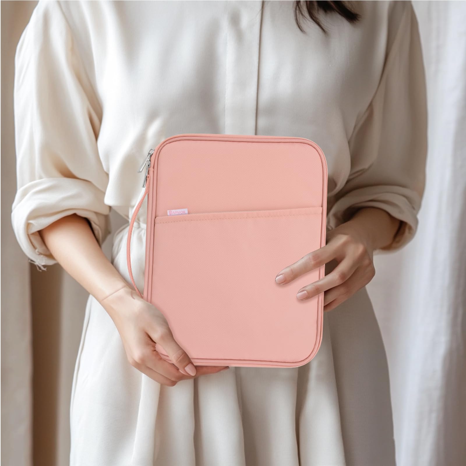 ARVOK Basic Tablet Tasche 9-11 Zoll Rosa wasserfest mit Griff