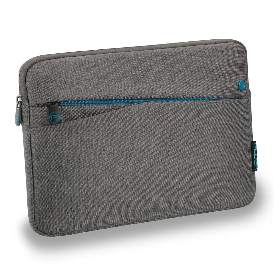 Pedea Tablet 9-11 Zoll Tasche Sleeve grau mit Zubehörfach