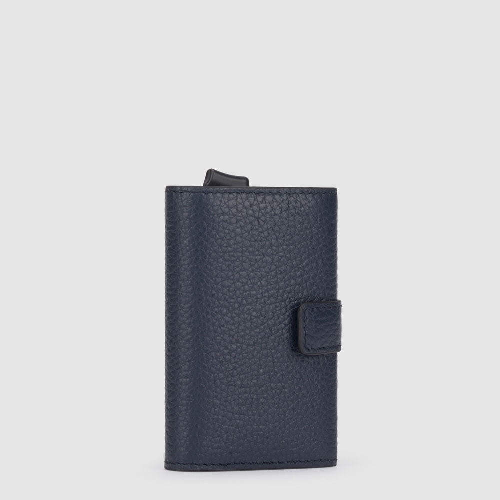 Piquadro Black Square Kartenetui Automatisch Blau RFID