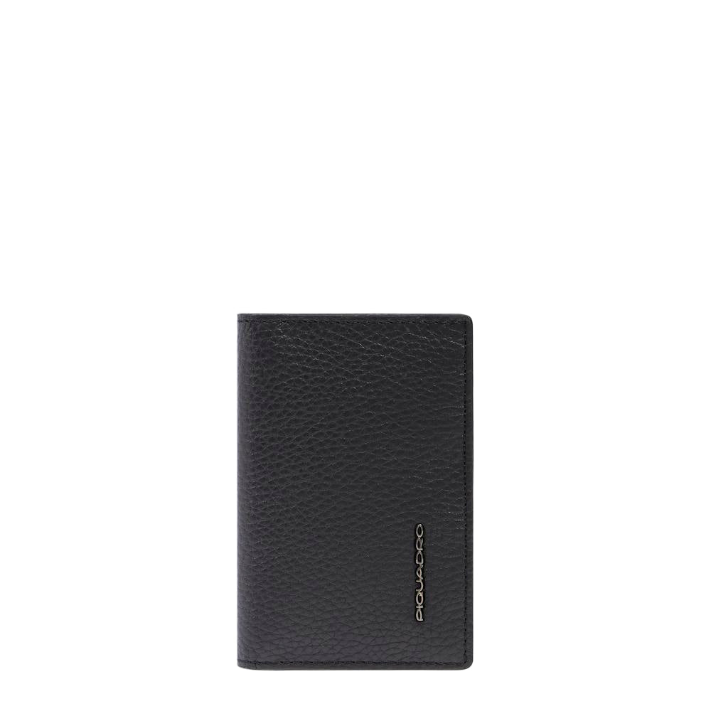 Piquadro Blue Square Kreditkartenetui Leder RFID schwarz