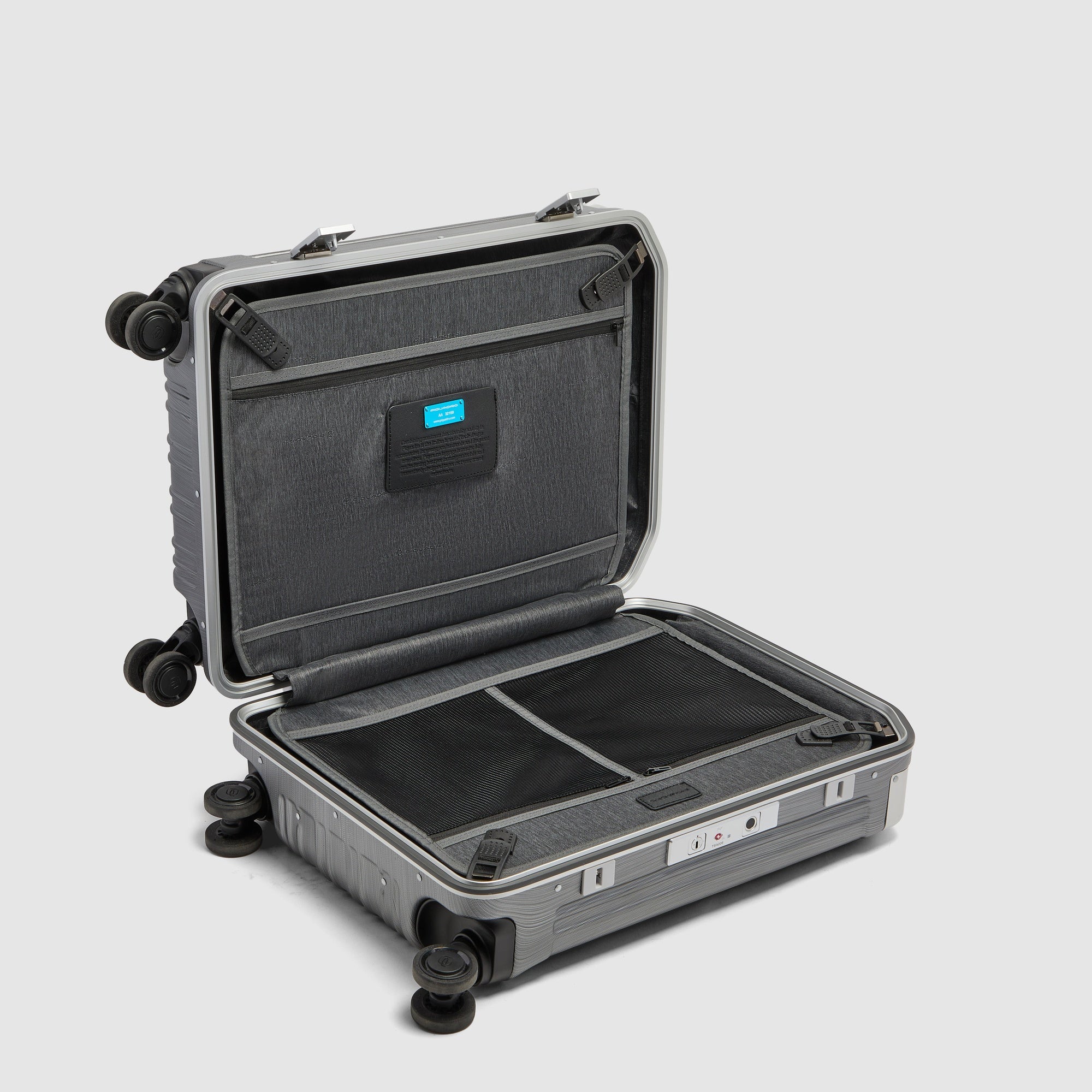 Piquadro PQ-Light Kabinentrolley Hart Fingerprint 4 Rollen