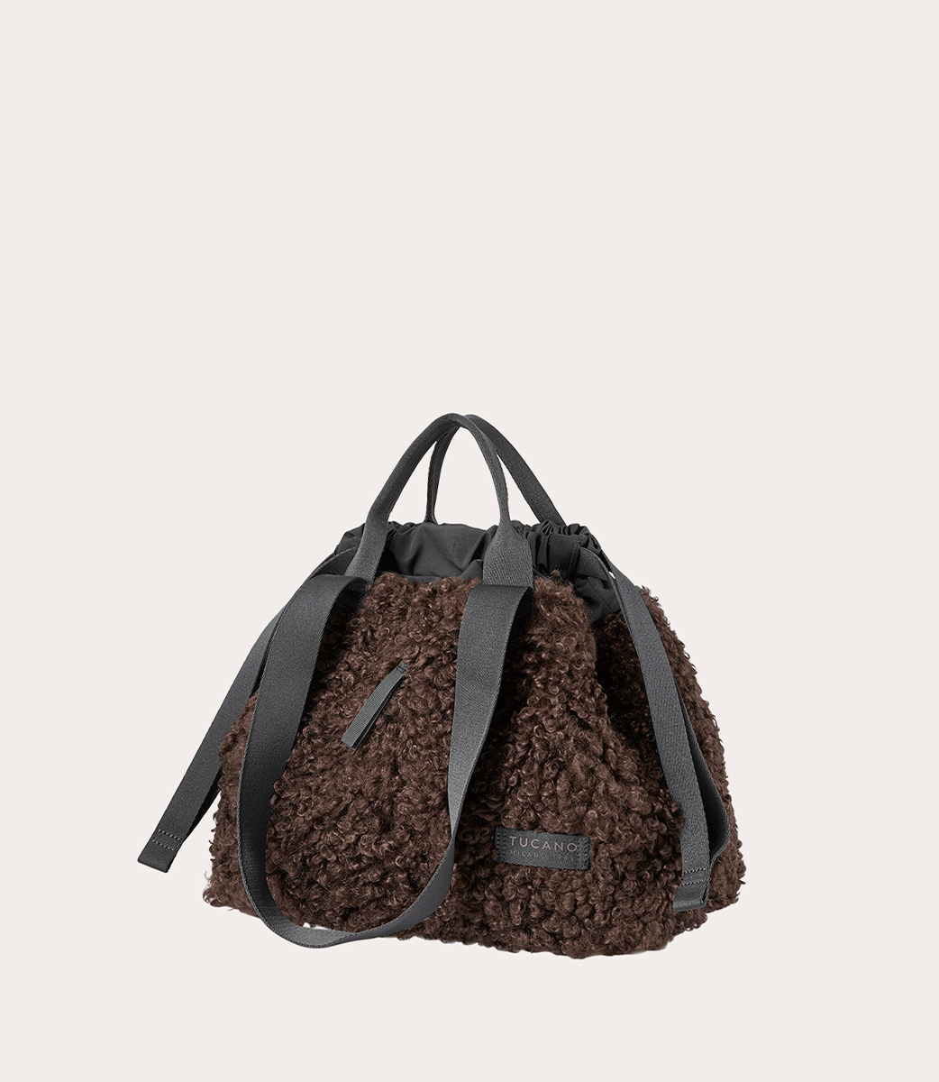 Tucano Carry Sheep Small Shopper Weiß Kunstfell