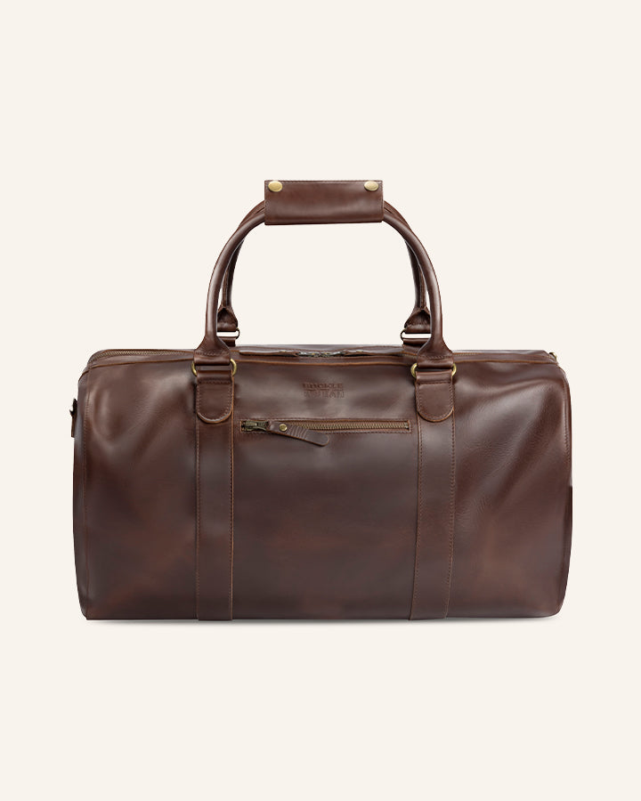 Buckle & Seam Willow Weekender Leder Braun Tropisch 37L