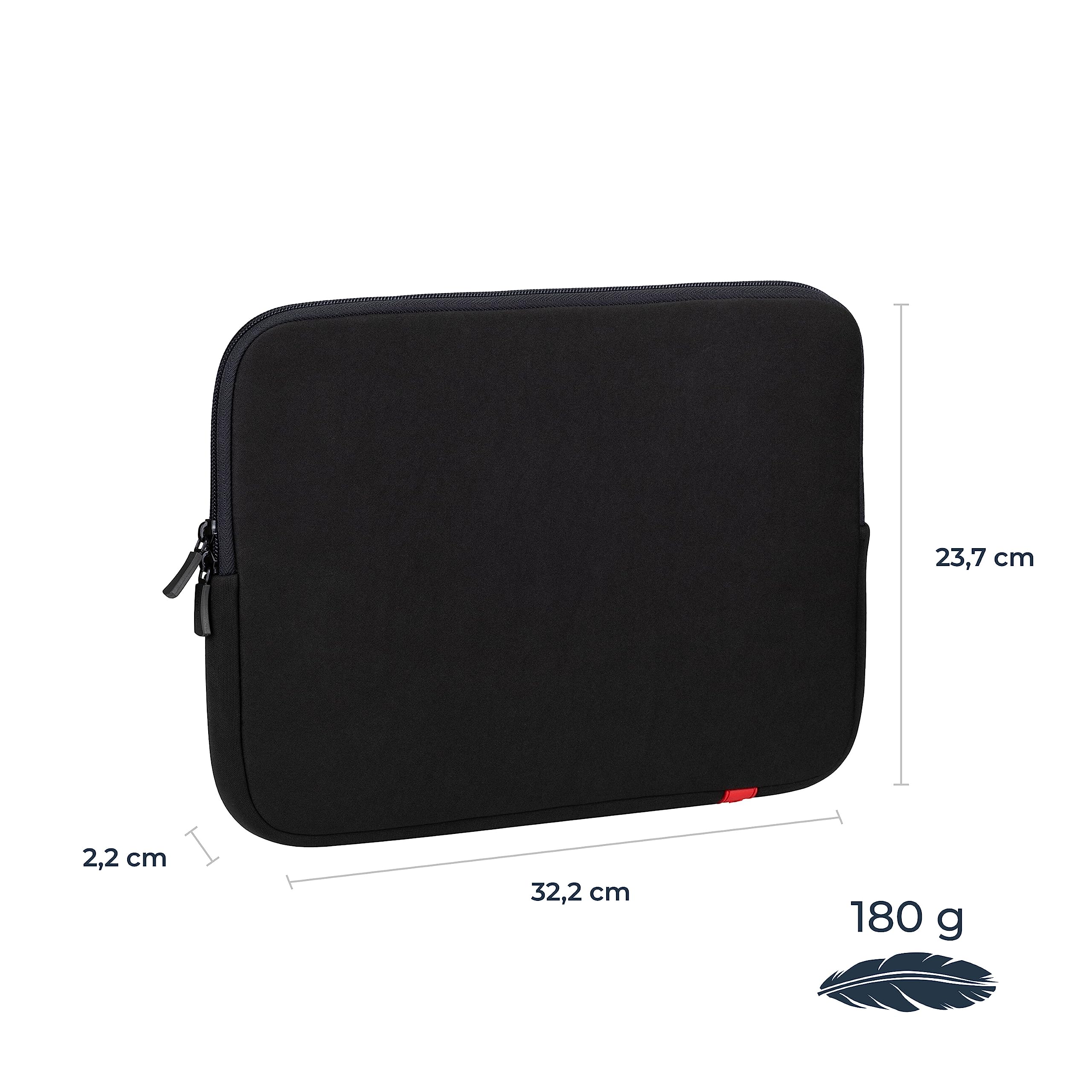 RIVACASE Egmont Notebook Tasche 14 Zoll Neopren Schwarz