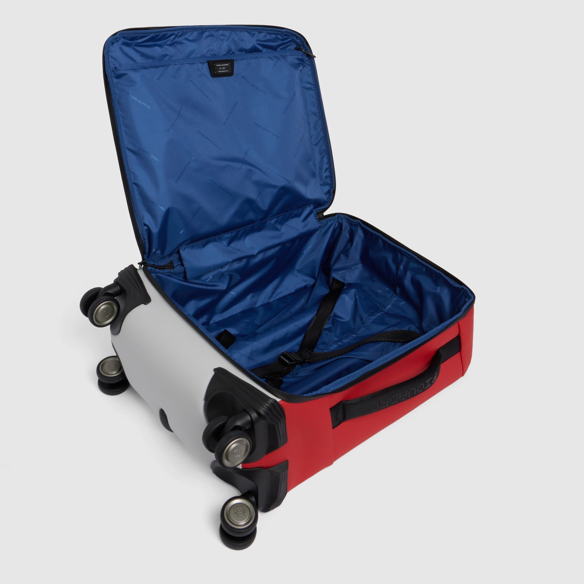 Piquadro PQ-Light Kabinen-Trolley 4 Rollen gummiert bordeaux