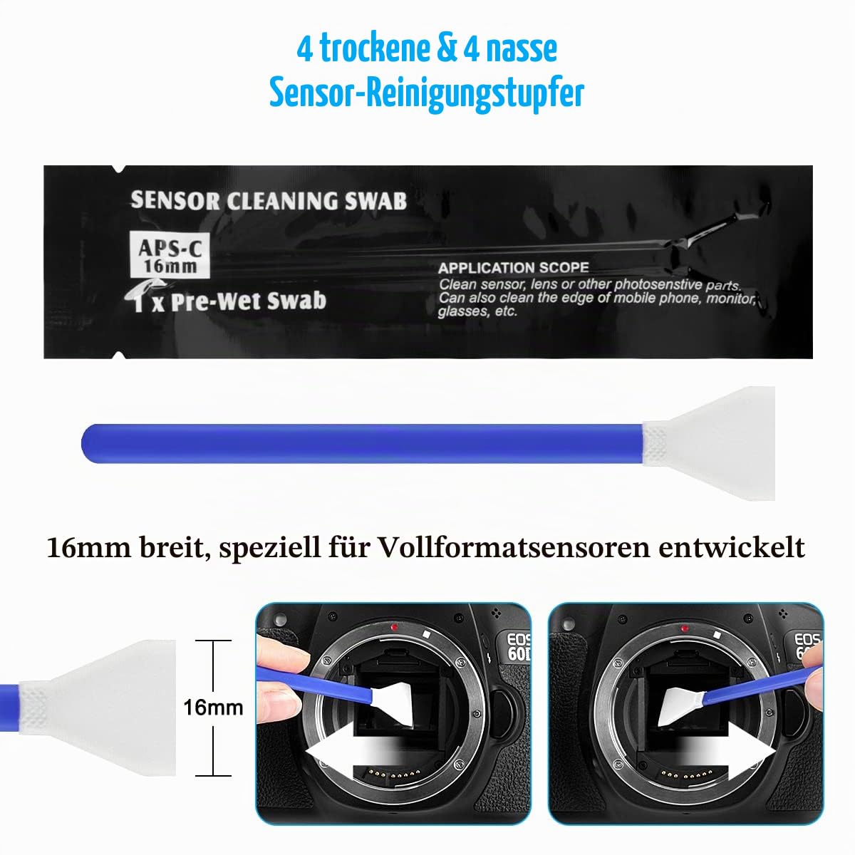 ARVOK Travel Kamera Reinigungsset 32-tlg mit Tasche Blasebalg