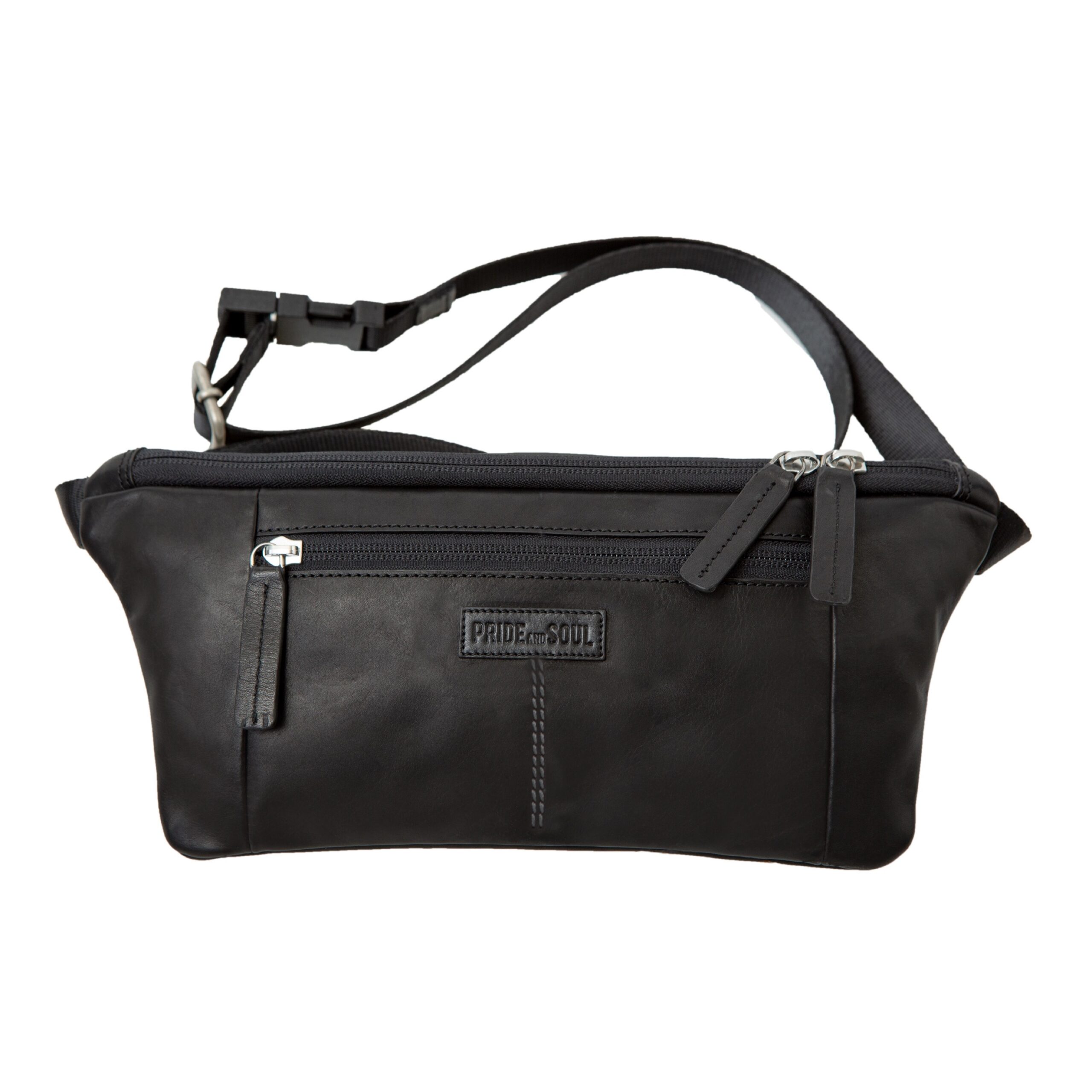 Lightpak STREET Gürteltasche Schwarz Leder 33 cm